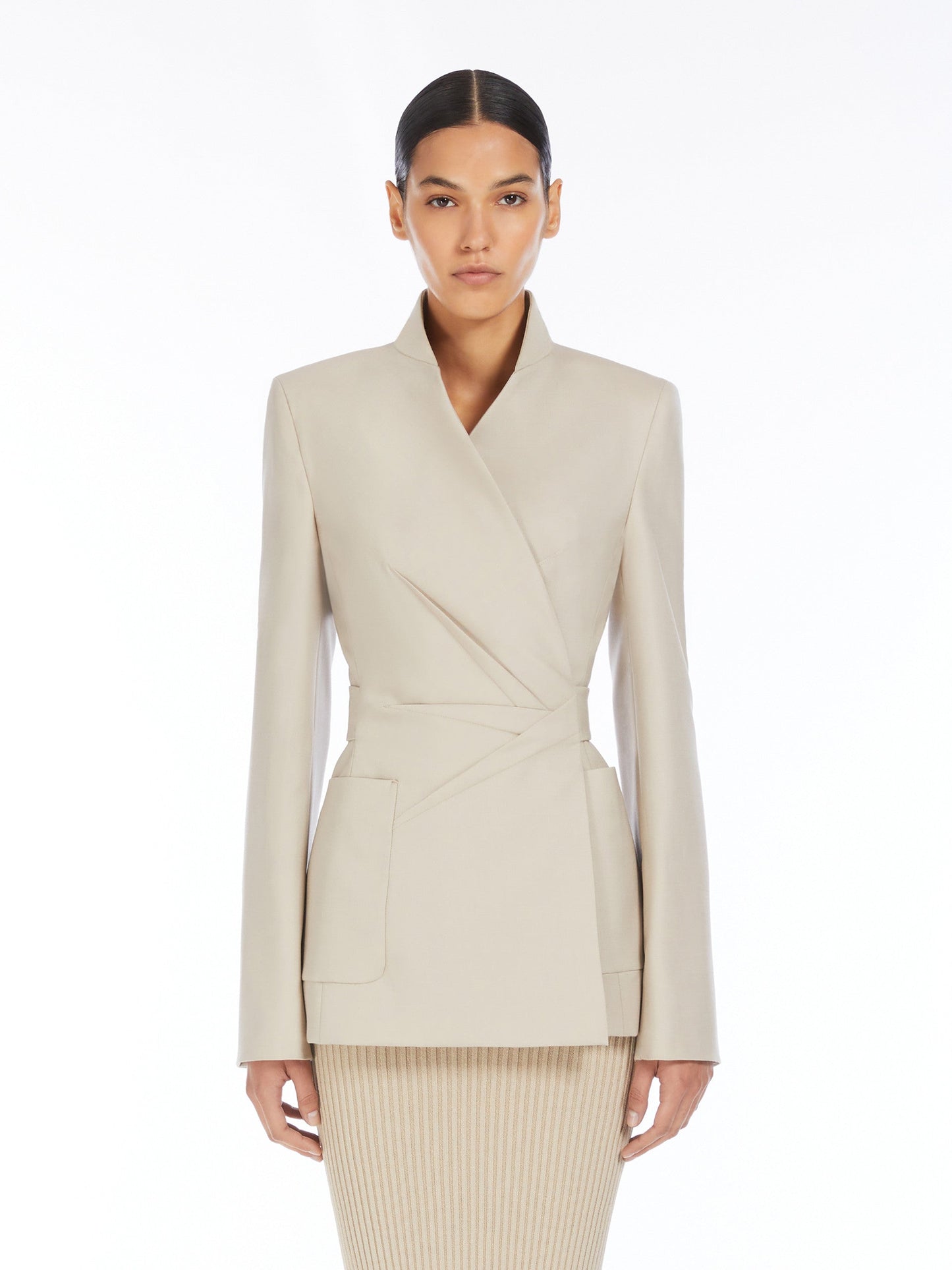 Wool, mohair and silk blazer