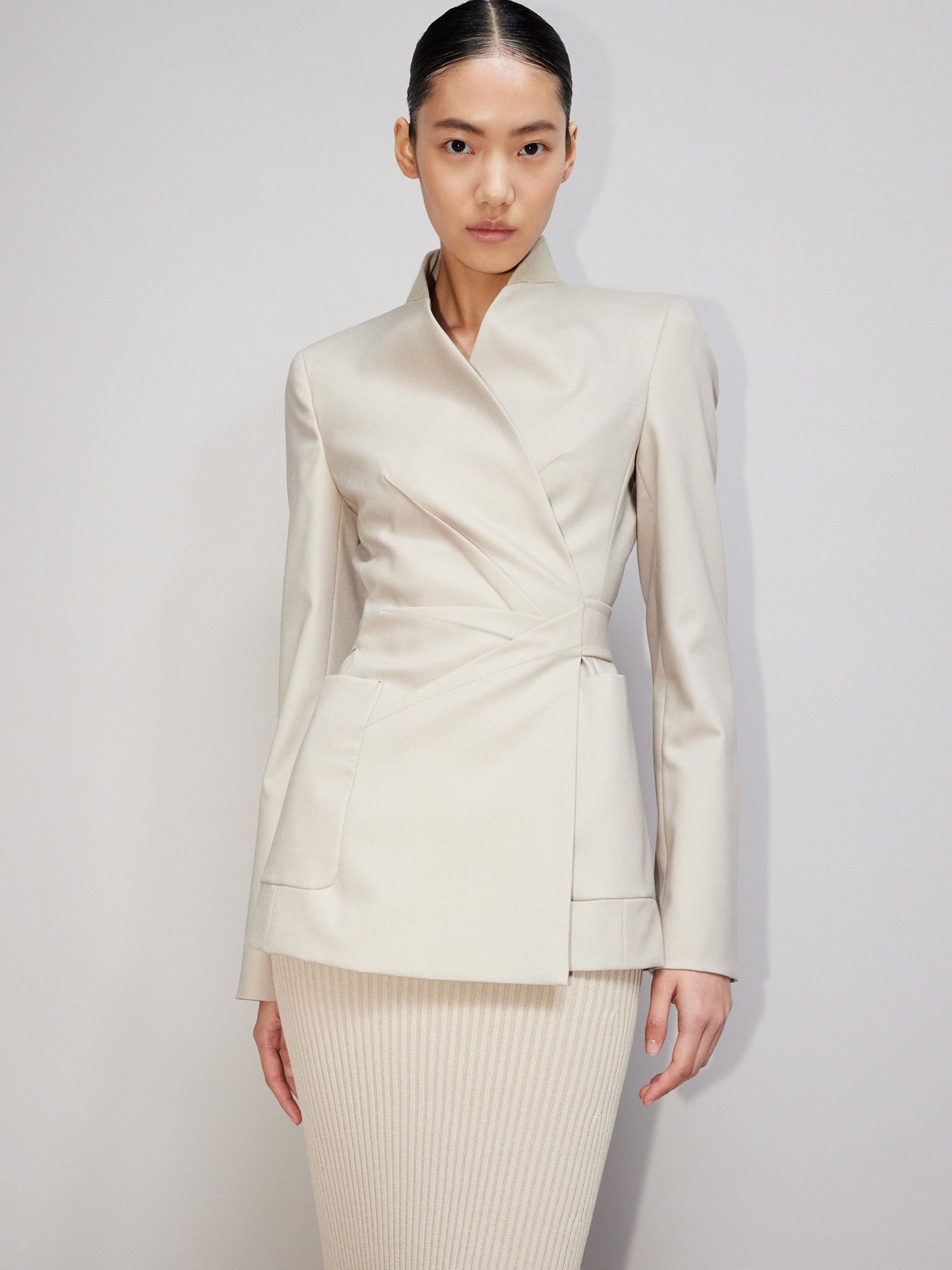 Wool, mohair and silk blazer