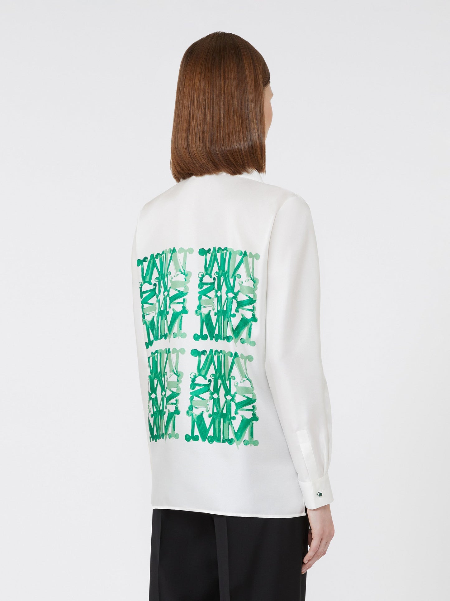 Silk print shirt