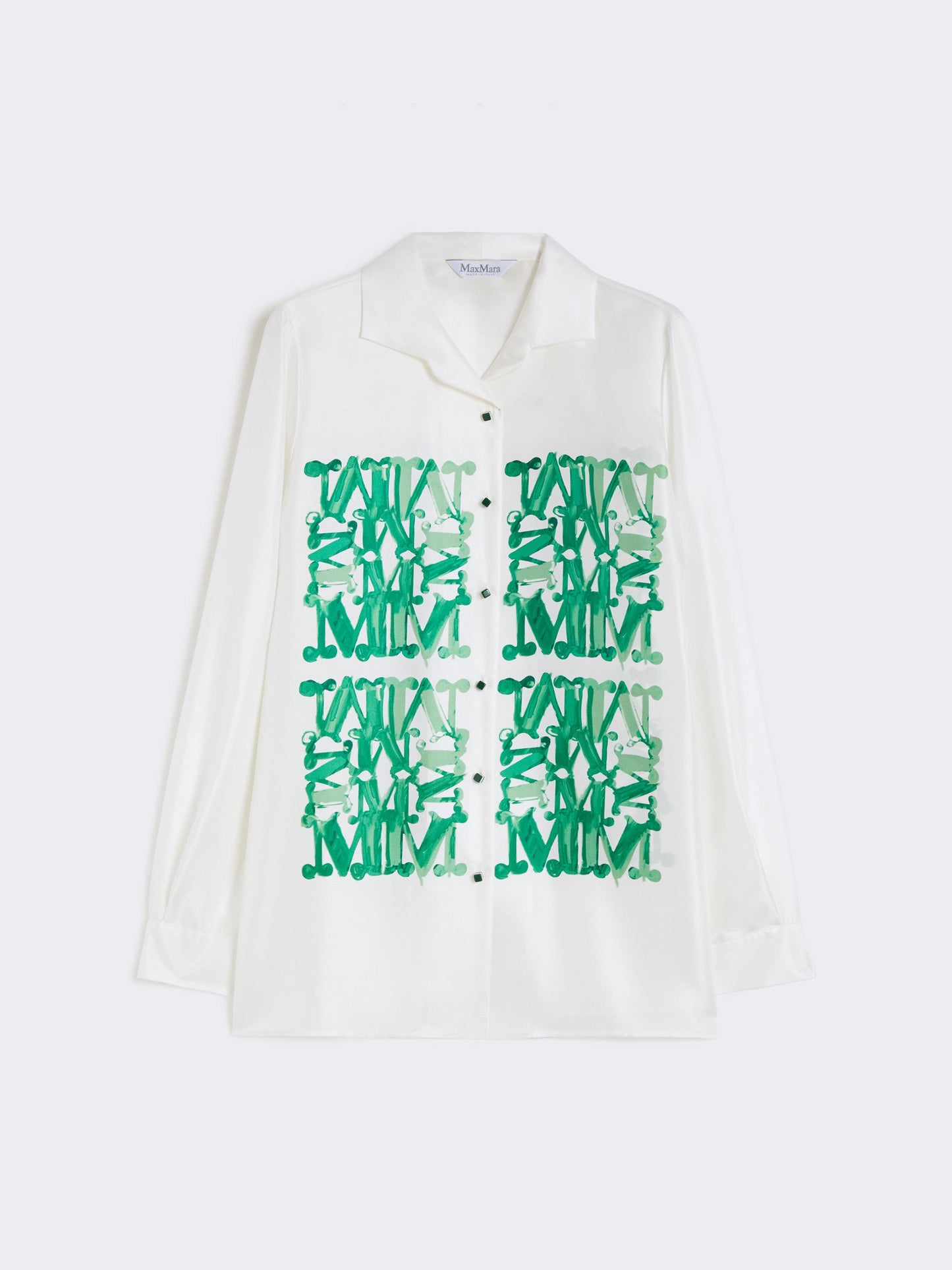 Silk print shirt