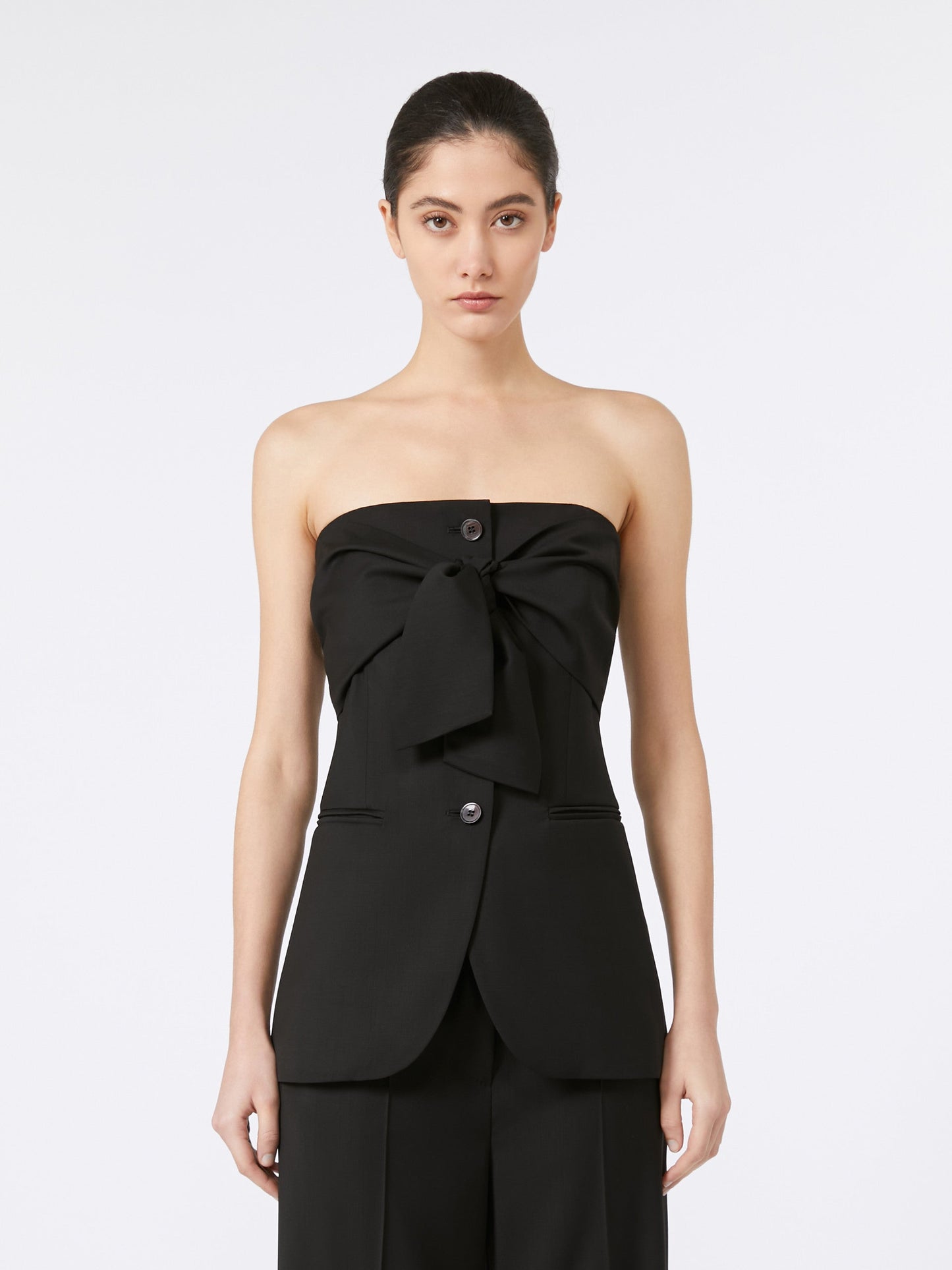 Woollen cloth corset top