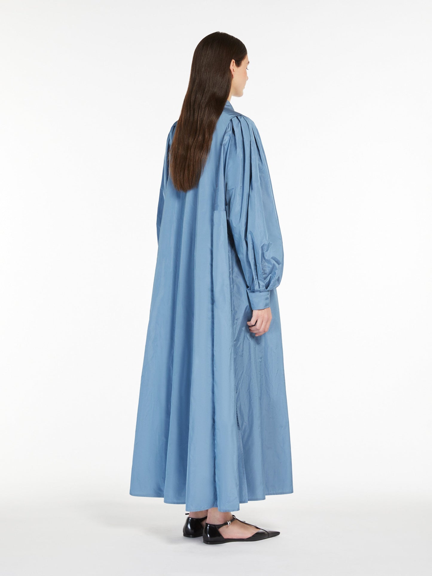 Flared taffeta dress