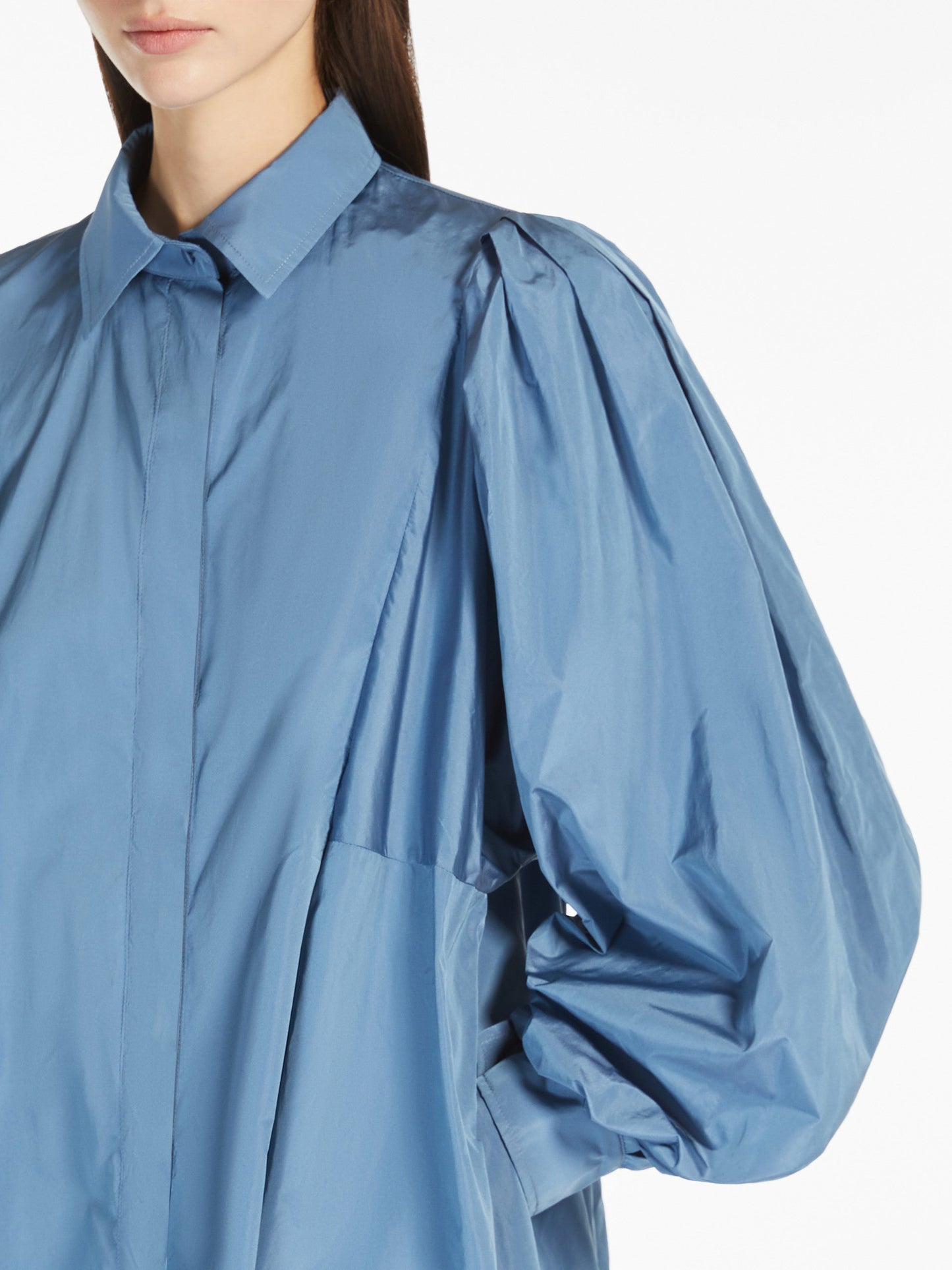 Flared taffeta dress
