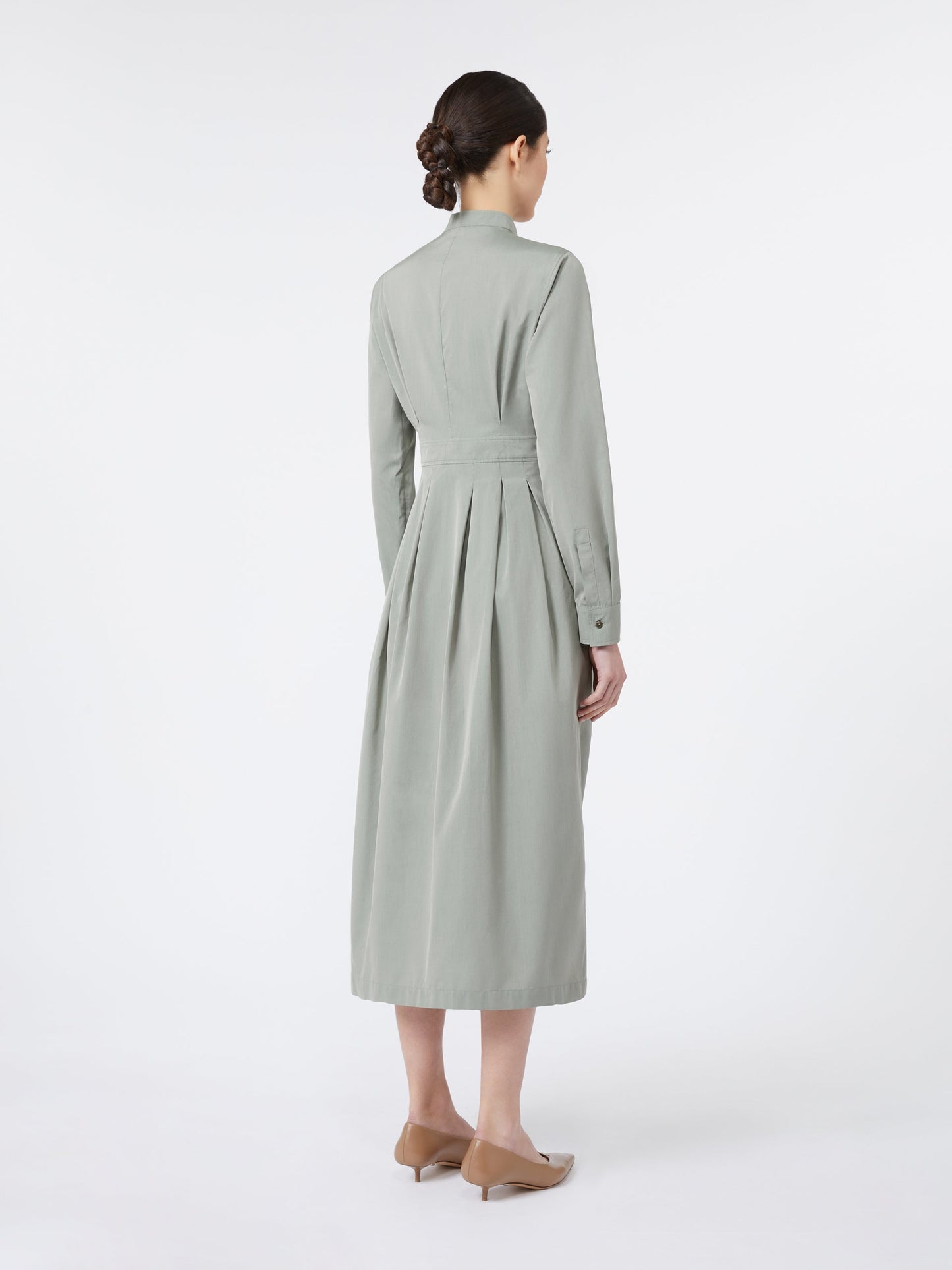 Taffeta shirt dress