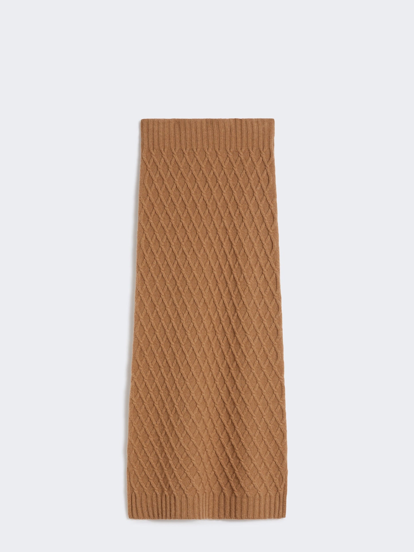 Camel yarn skirt
