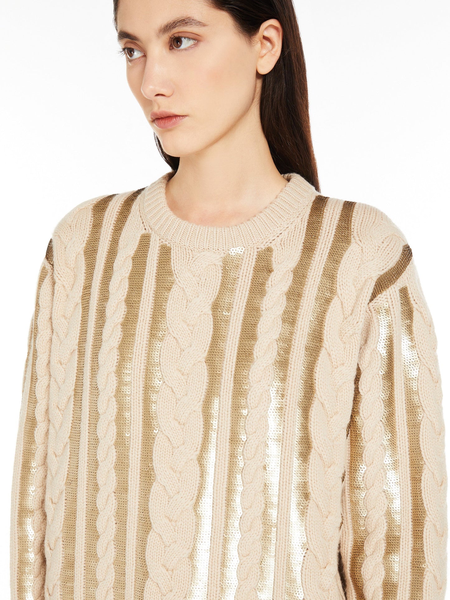 Short wool and cashmere dress