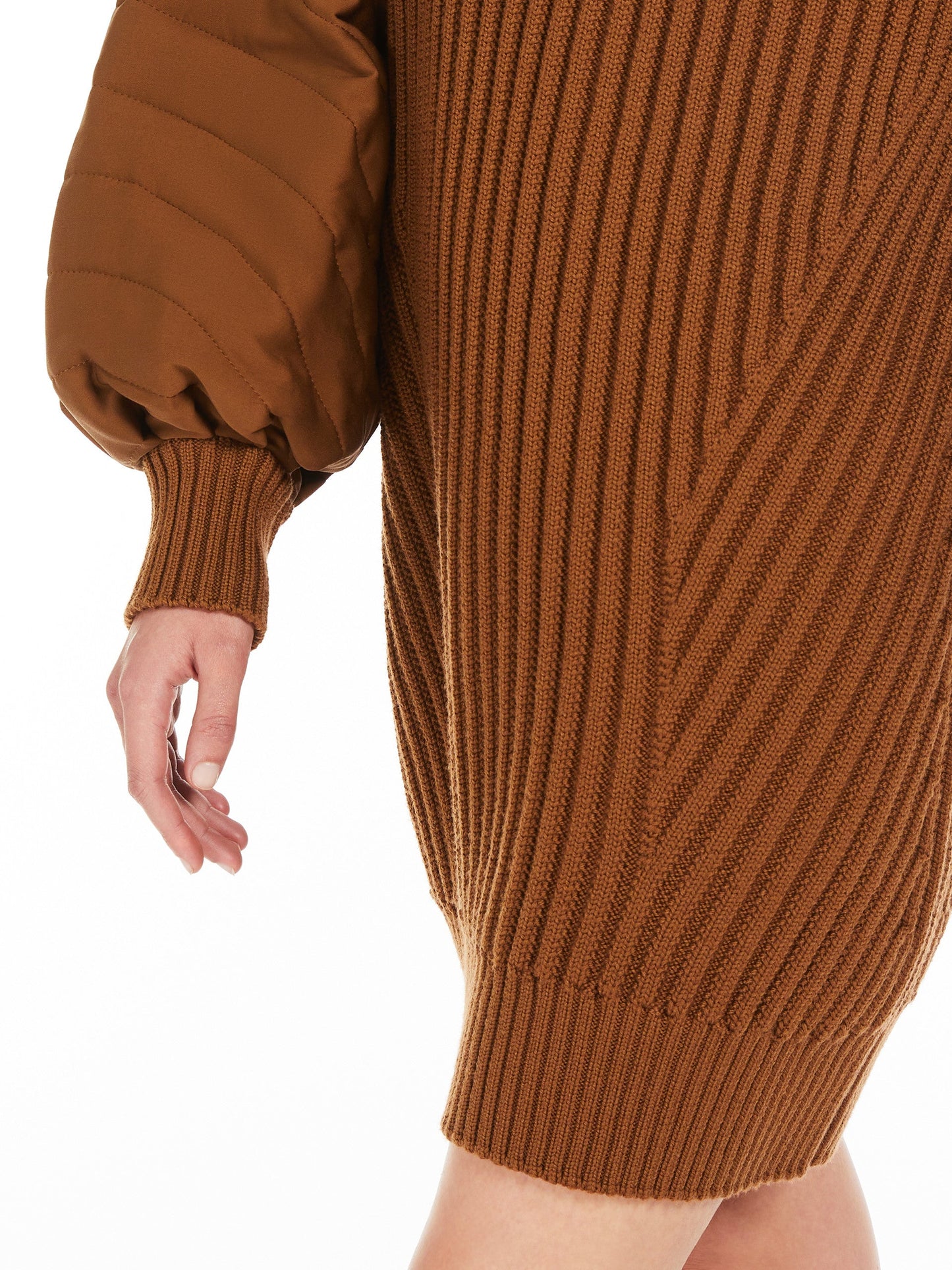 Short ribbed wool dress