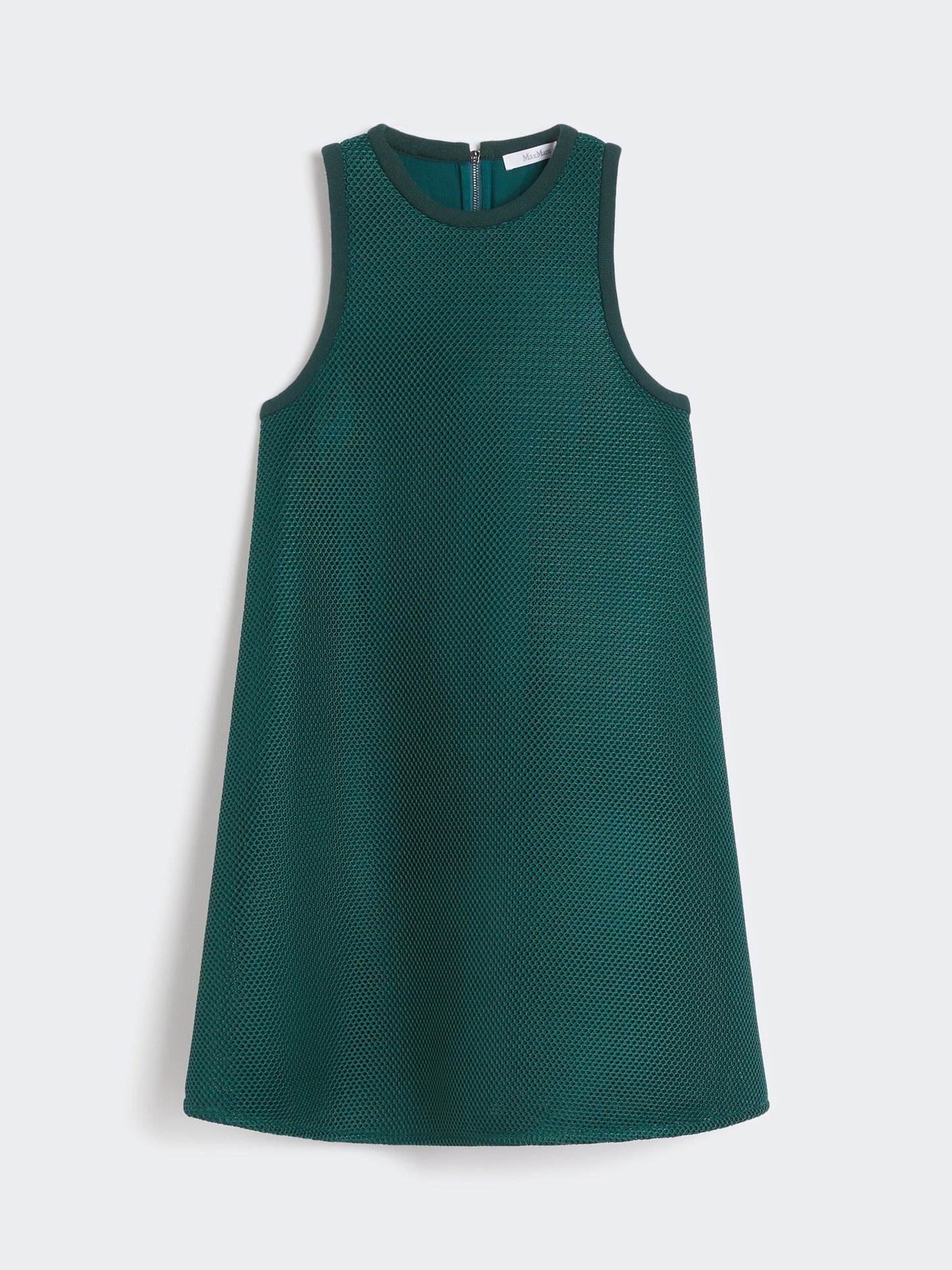 Flared technical mesh dress