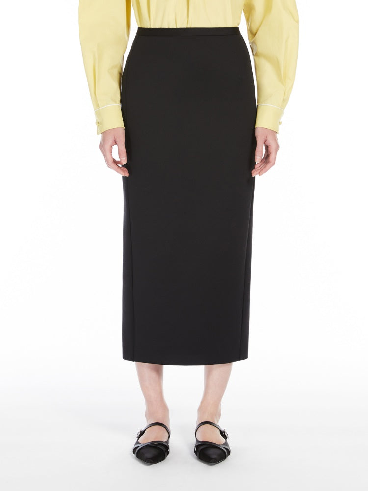 Jersey midi skirt