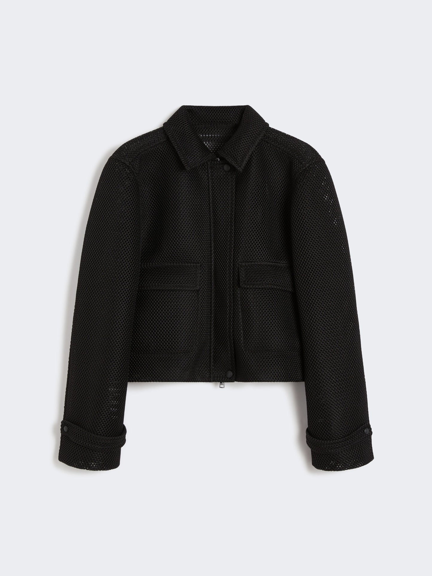Boxy jacket in technical mesh