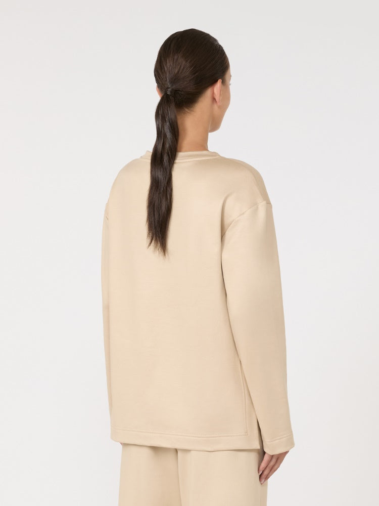 Silk and cotton sweatshirt
