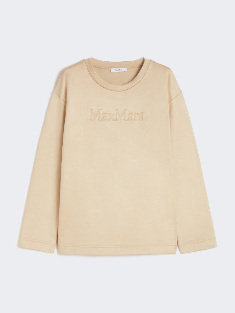 Silk and cotton sweatshirt