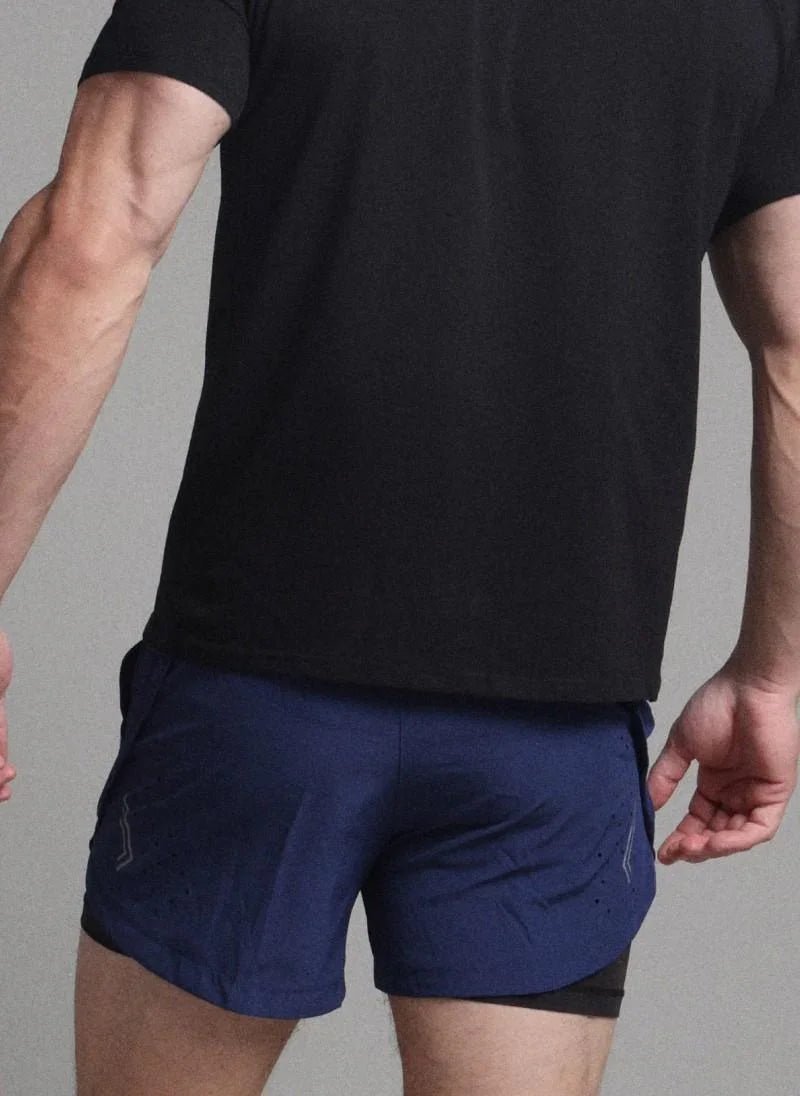 2-in-1 Running Shorts with Compression for Men
