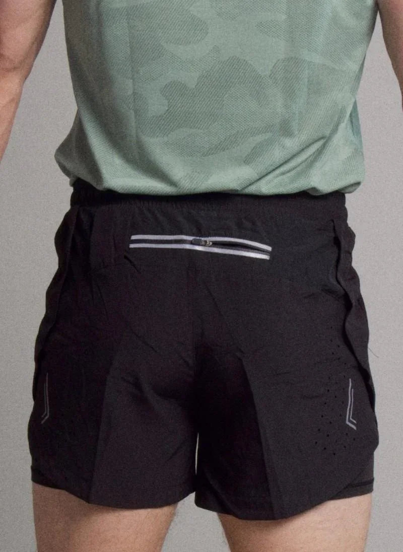 2-in-1 Running Shorts with Compression for Men