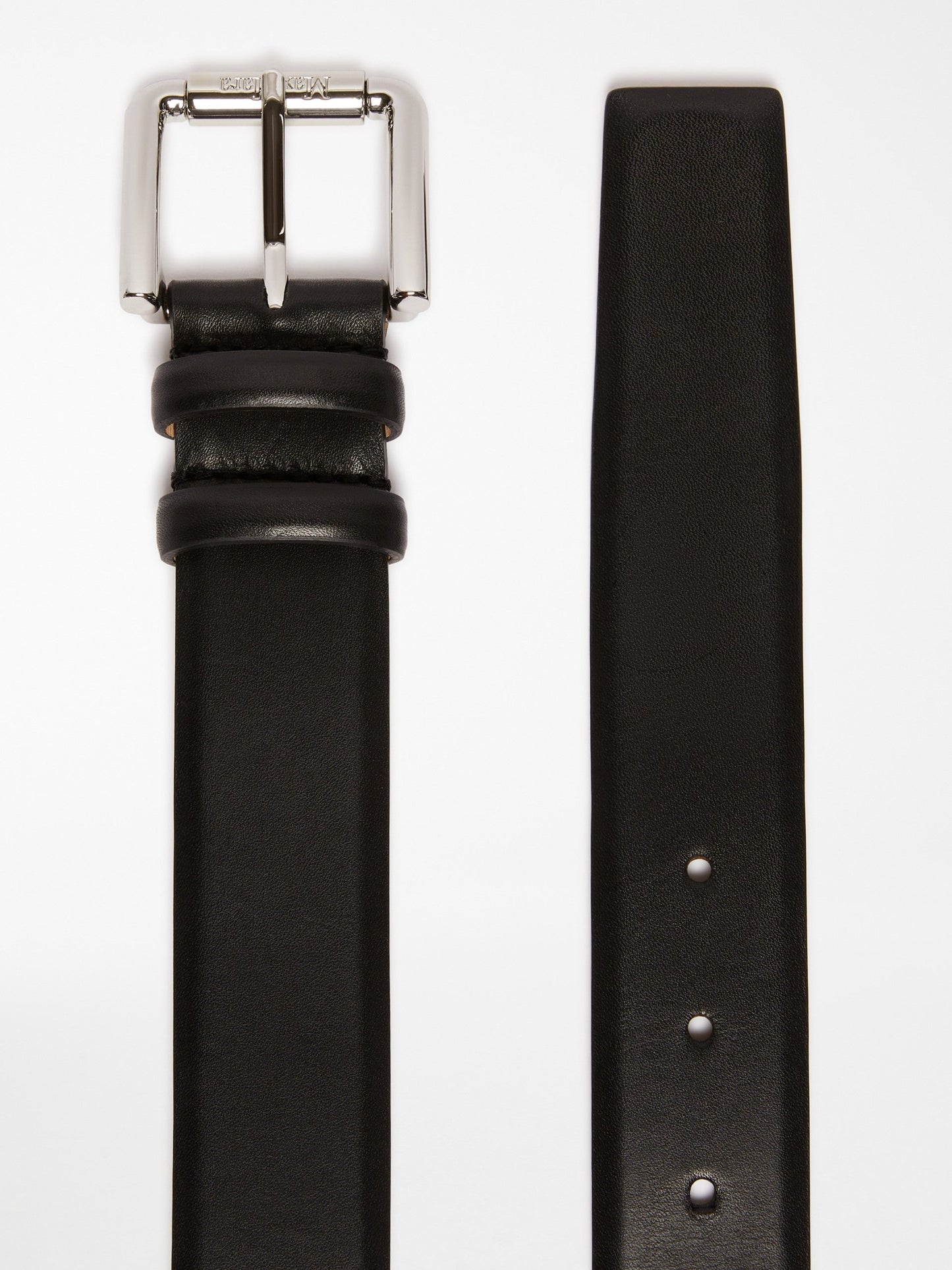 Natural leather belt