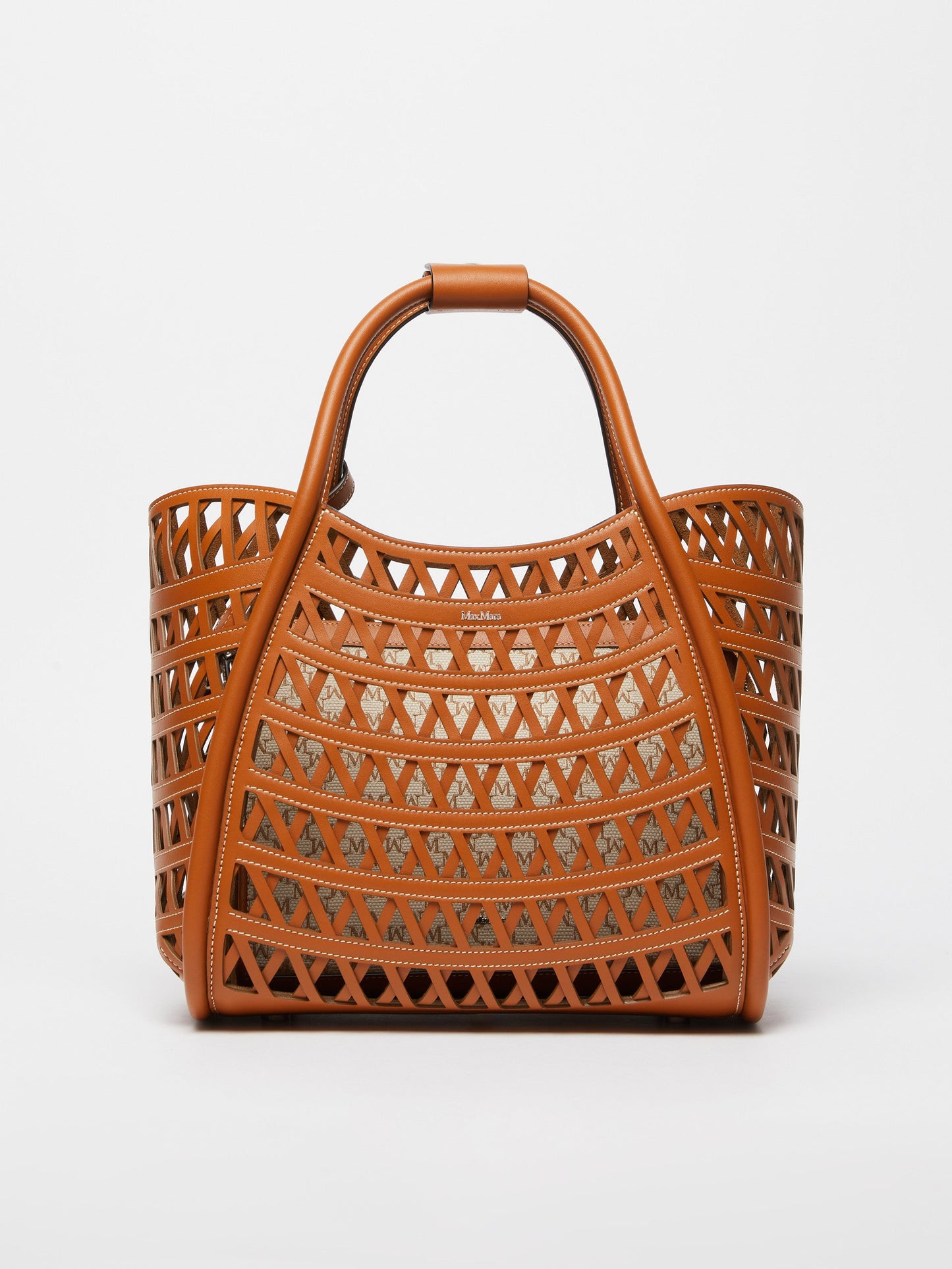 Woven leather small Marine bag