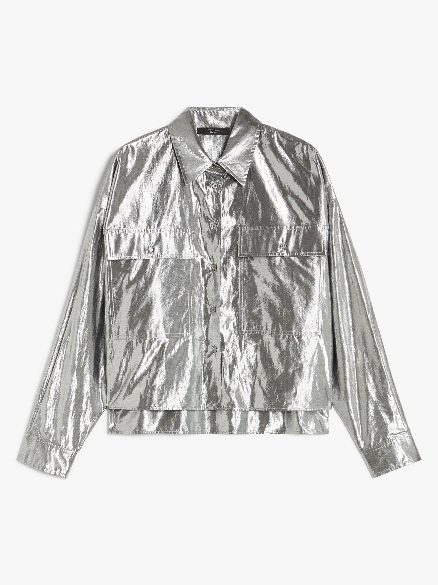 Lamé cotton shirt