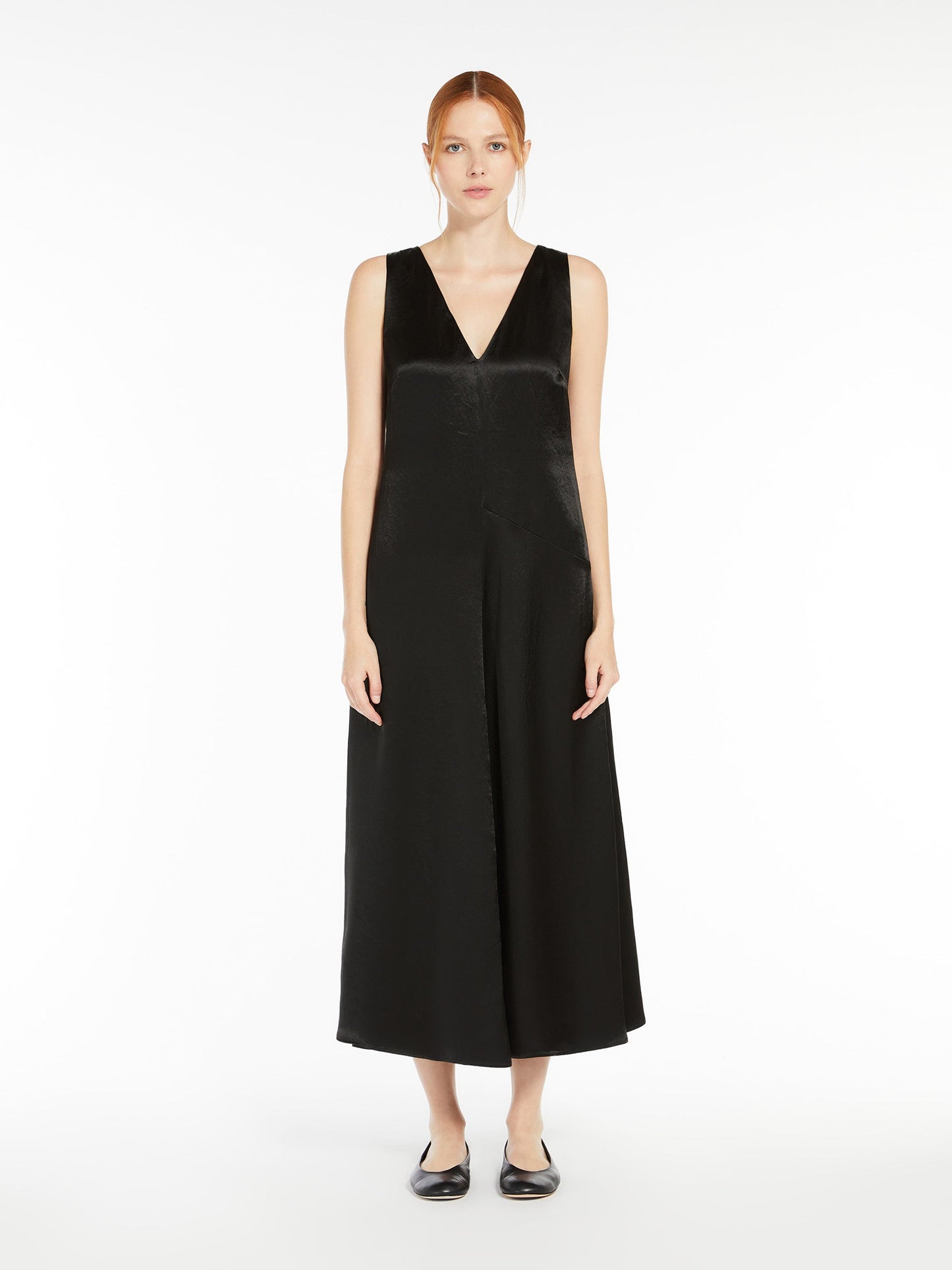 Long satin dress