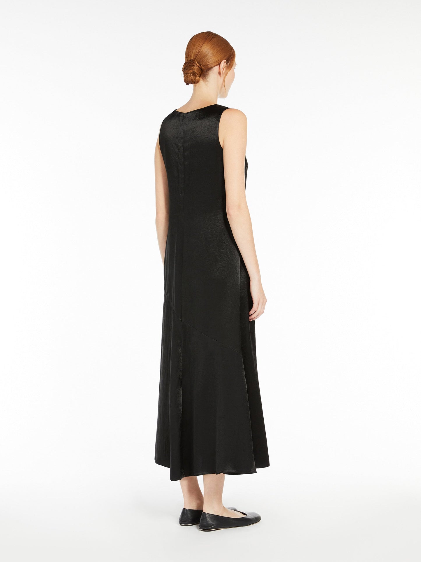 Long satin dress