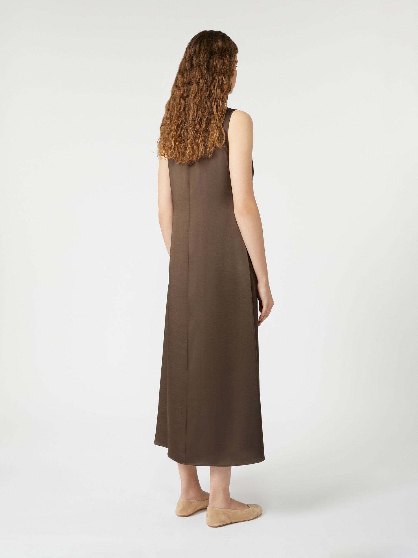 Long satin dress