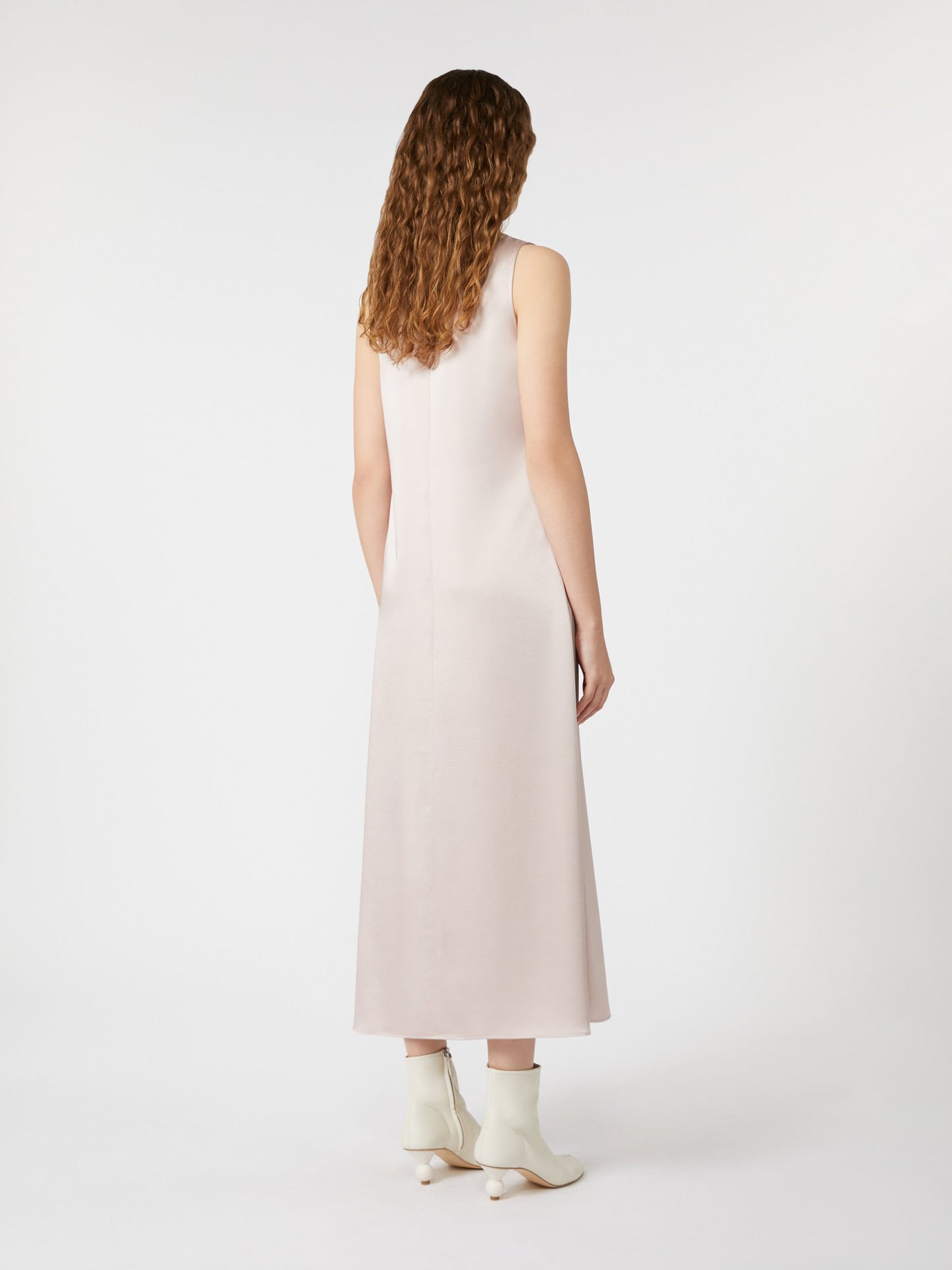 Flowing satin dress