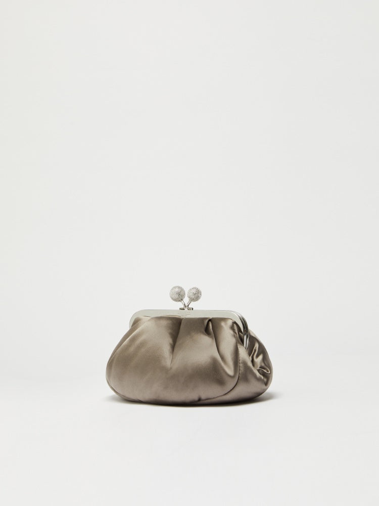 Small satin Pasticcino Bag with rhinestones