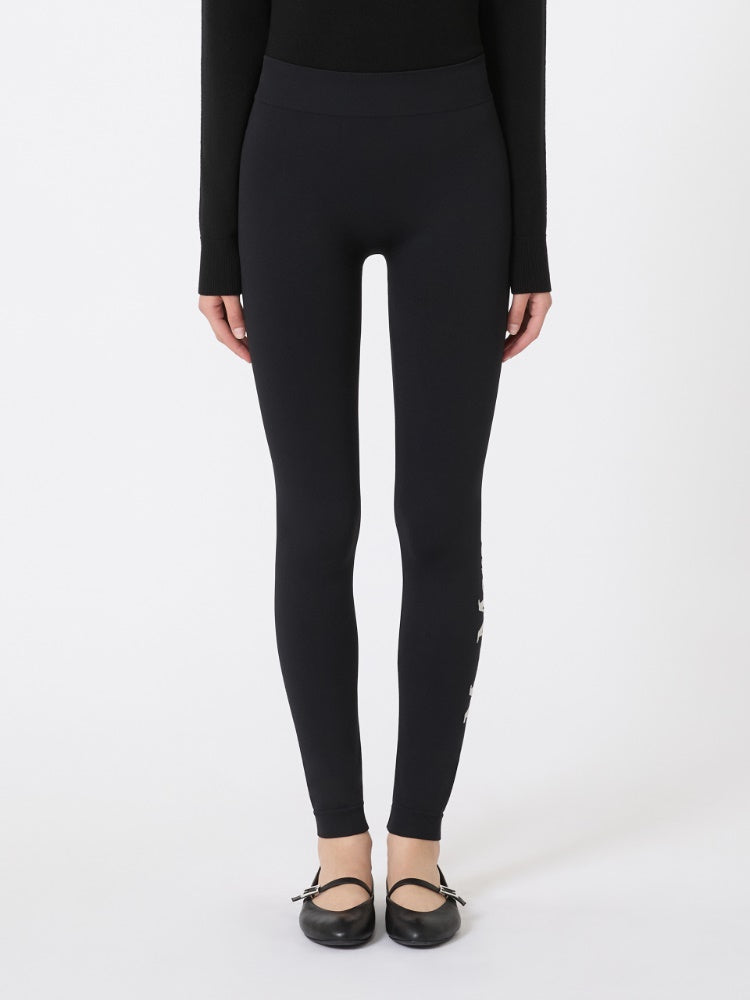 Stretch technical fabric leggings