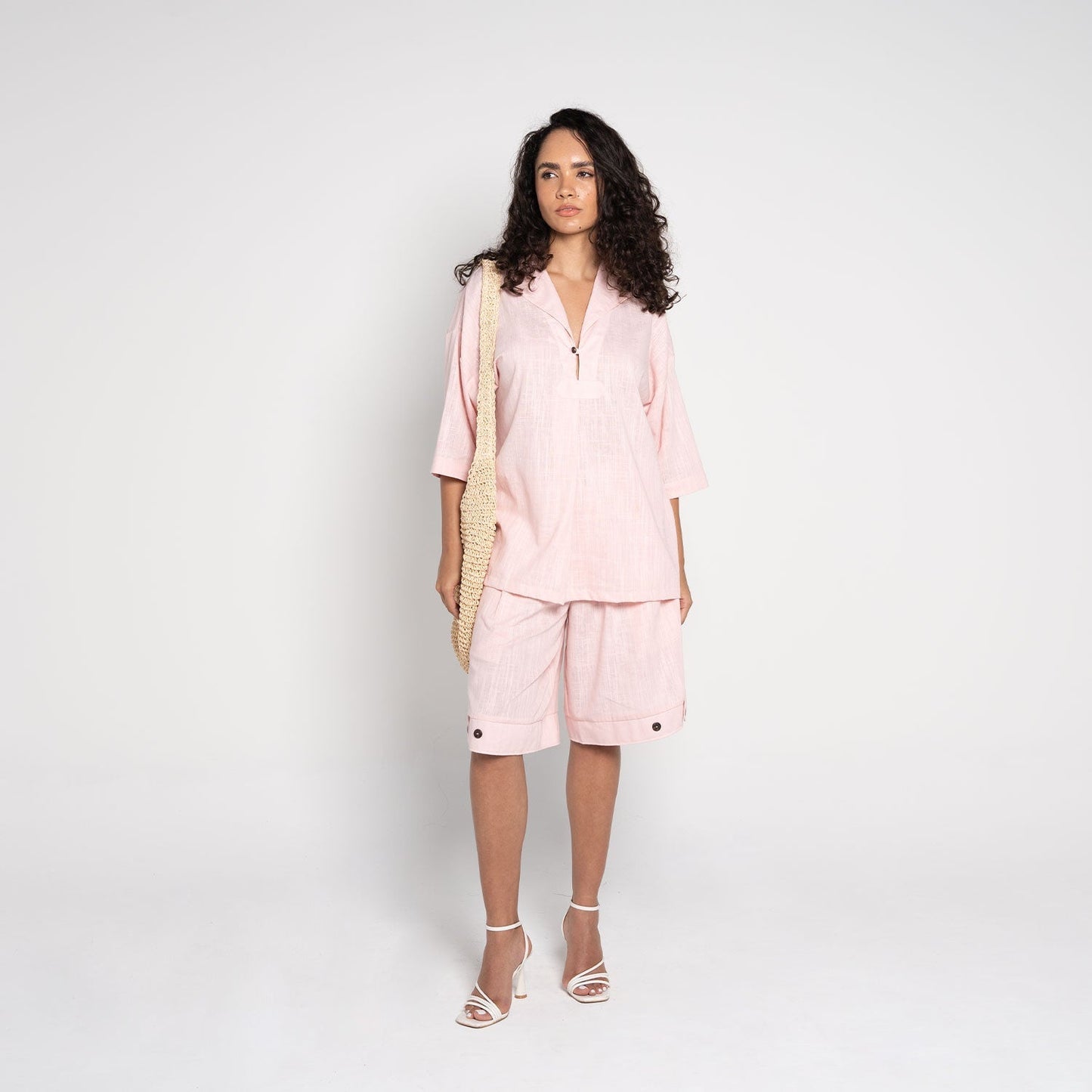 AF1 Pink Linen V - Neck Box Set
