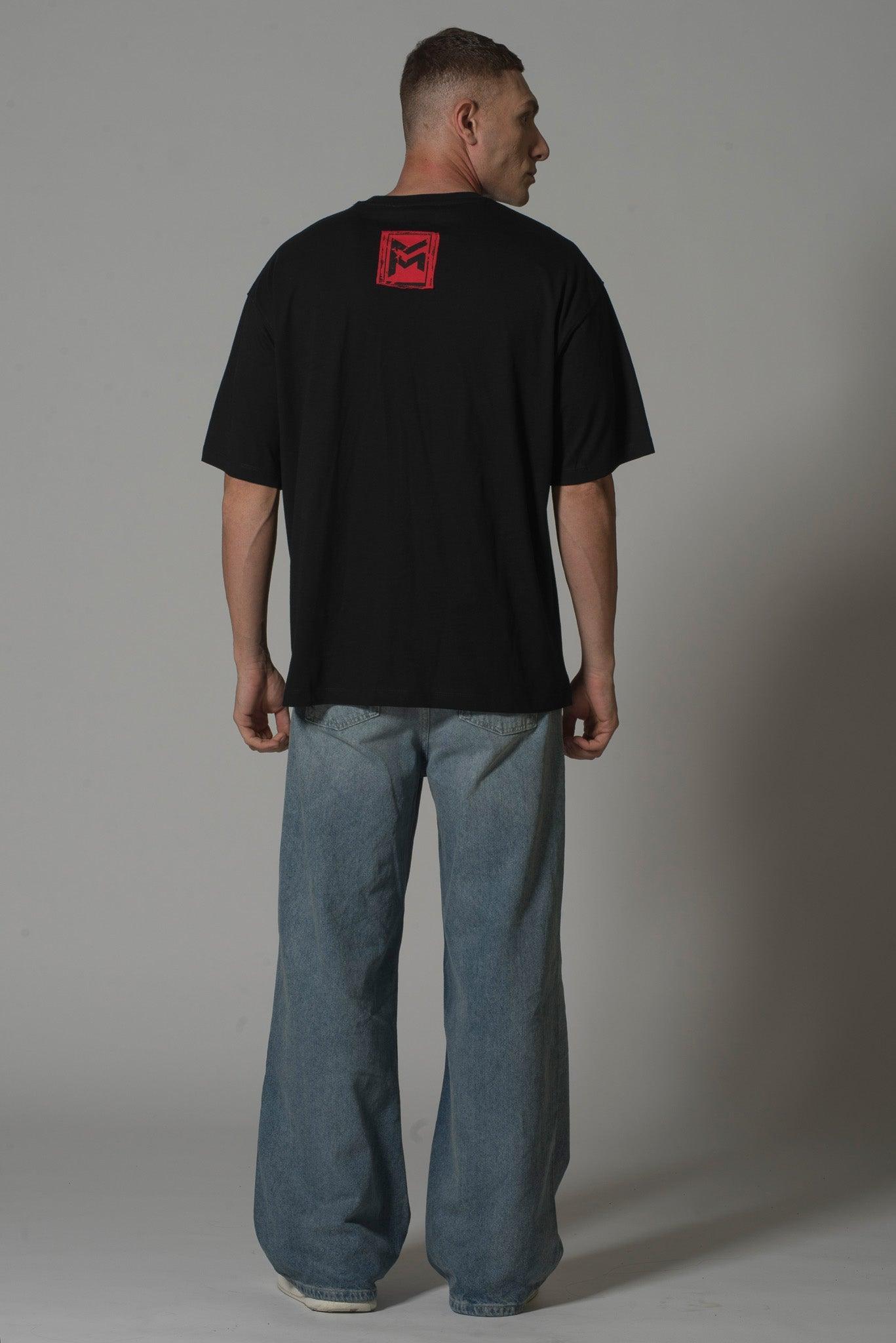 Men’s Black T-Shirt with Japanese Calligraphy