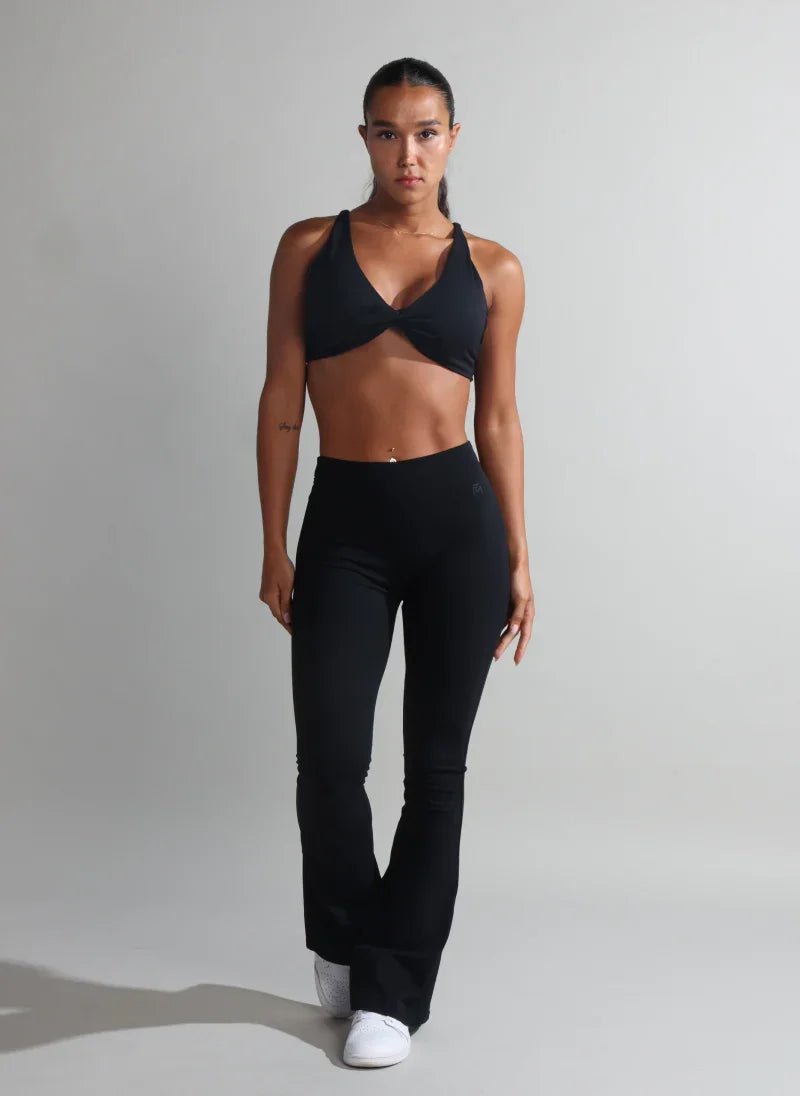 Black Minimalist Activewear Set for Women