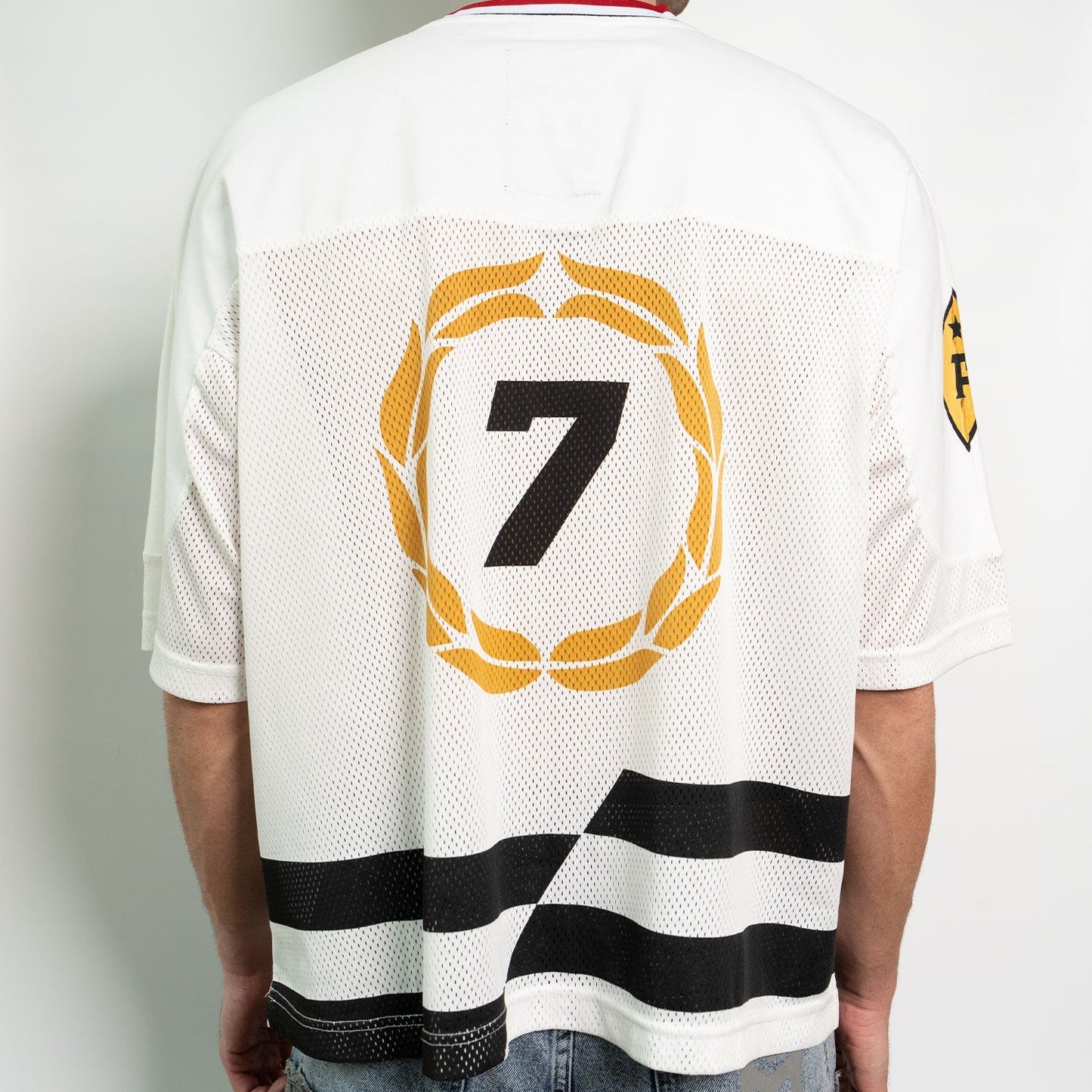 Oversized Mesh T-Shirt – White