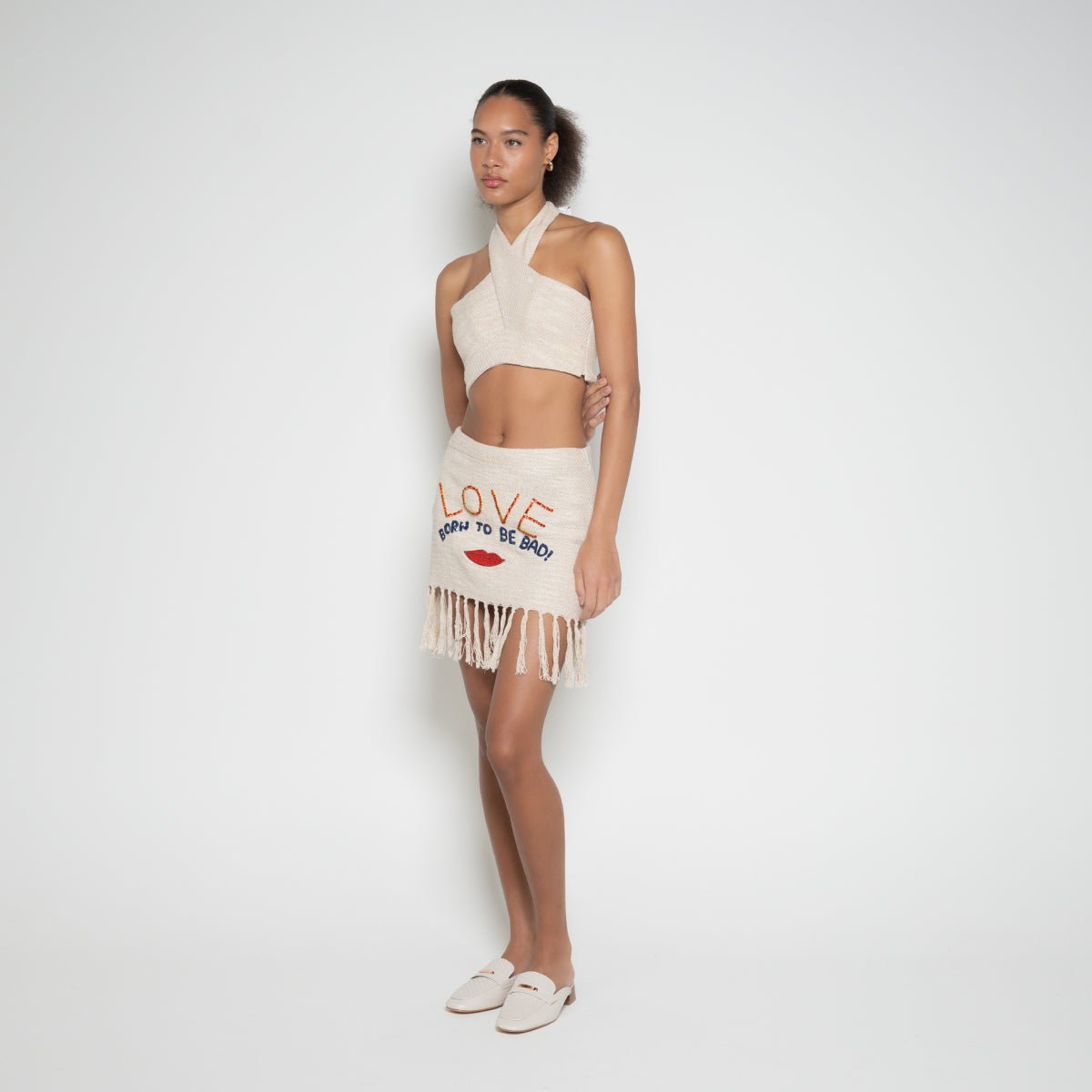 Halter Neck Cropped Top – FM Womenswear