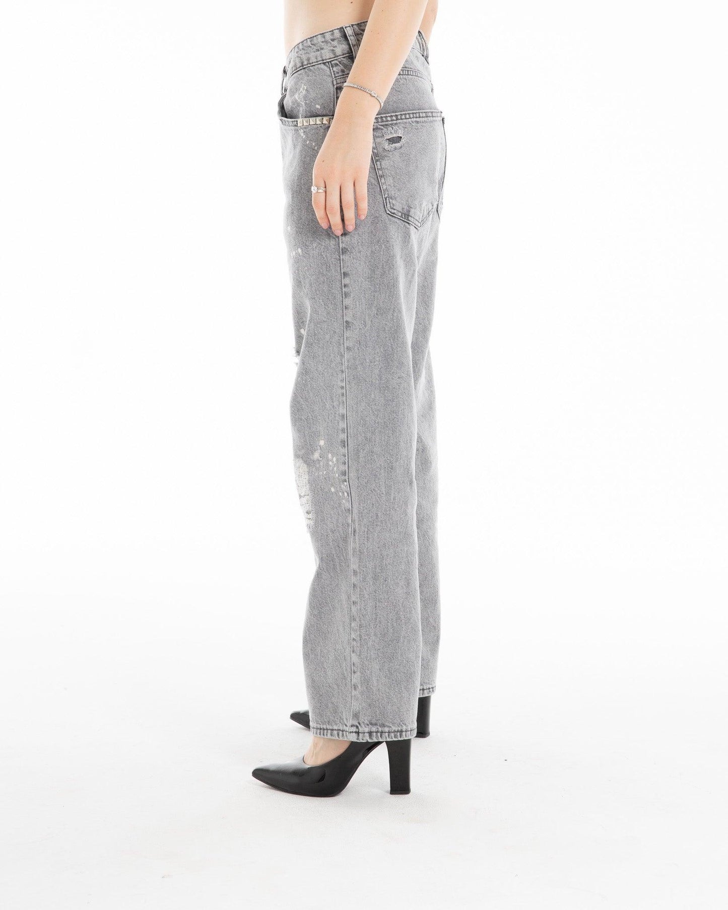 Jeans With Chain Details – FM Signature Denim