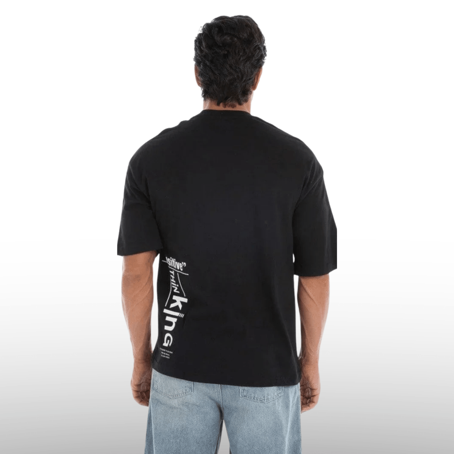Men’s Black Graphic Tape T-Shirt