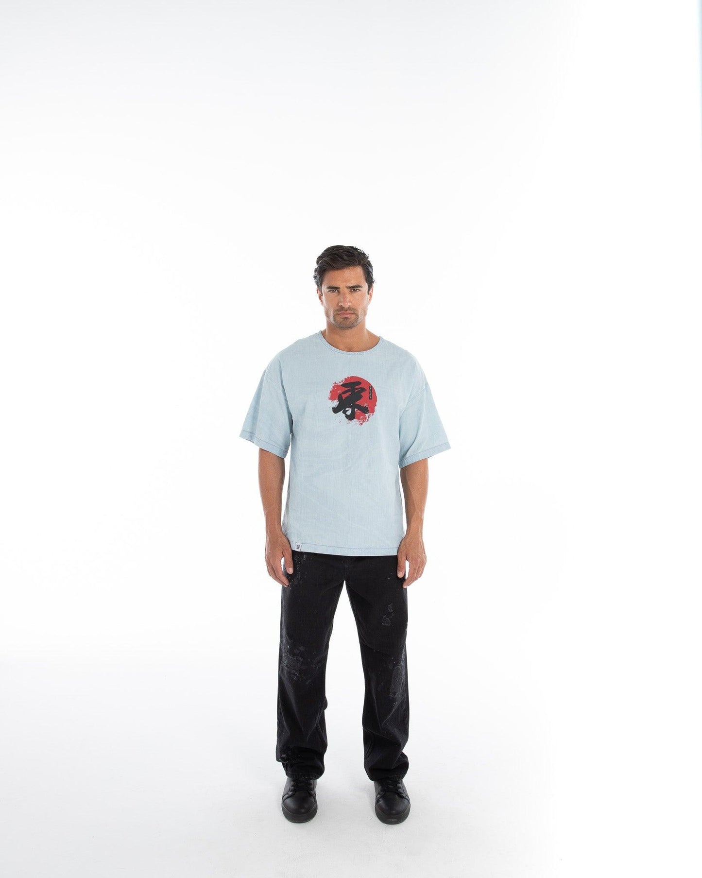 Men’s Oversized Denim T-Shirt – FM Streetwear