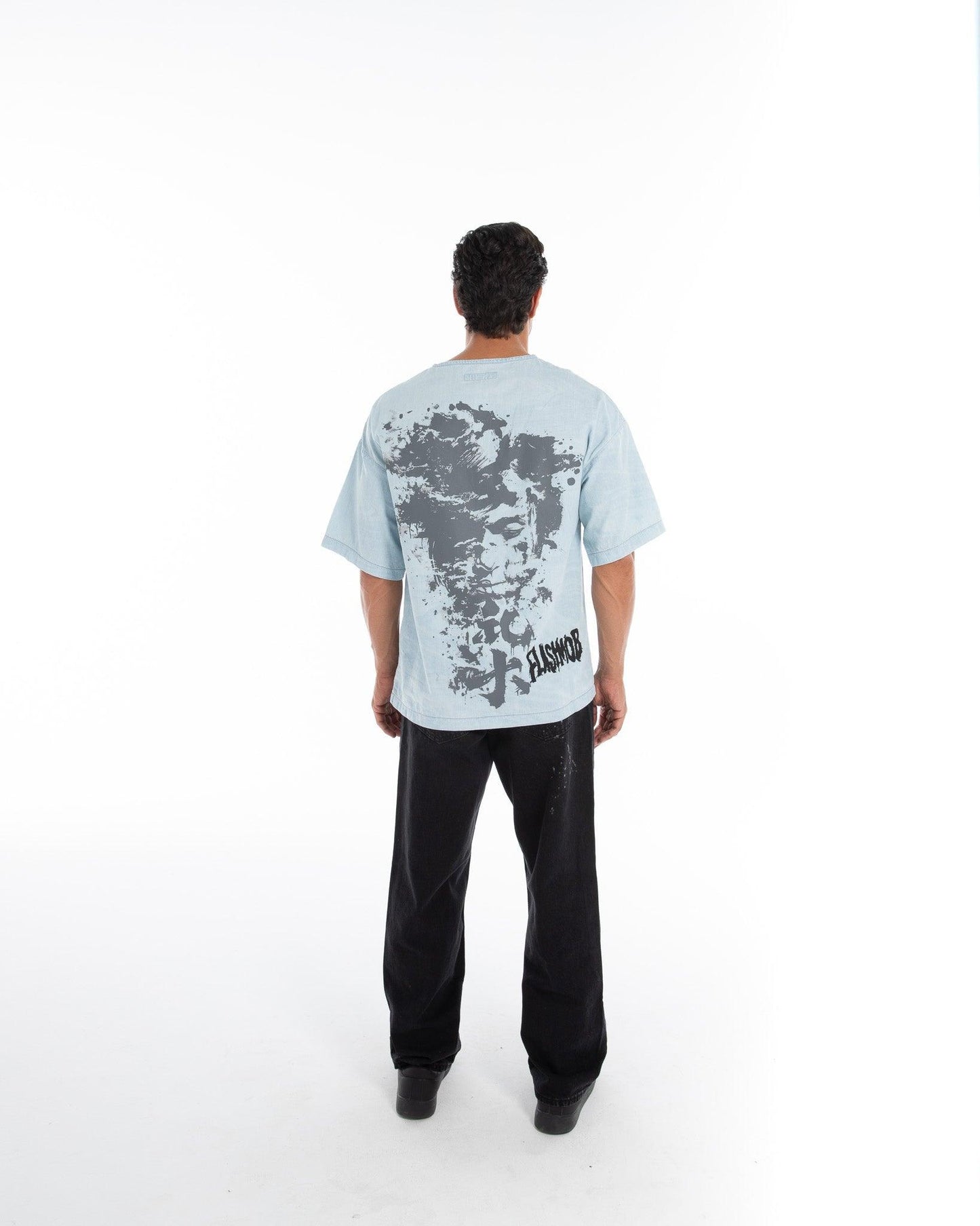 Men’s Oversized Denim T-Shirt – FM Streetwear