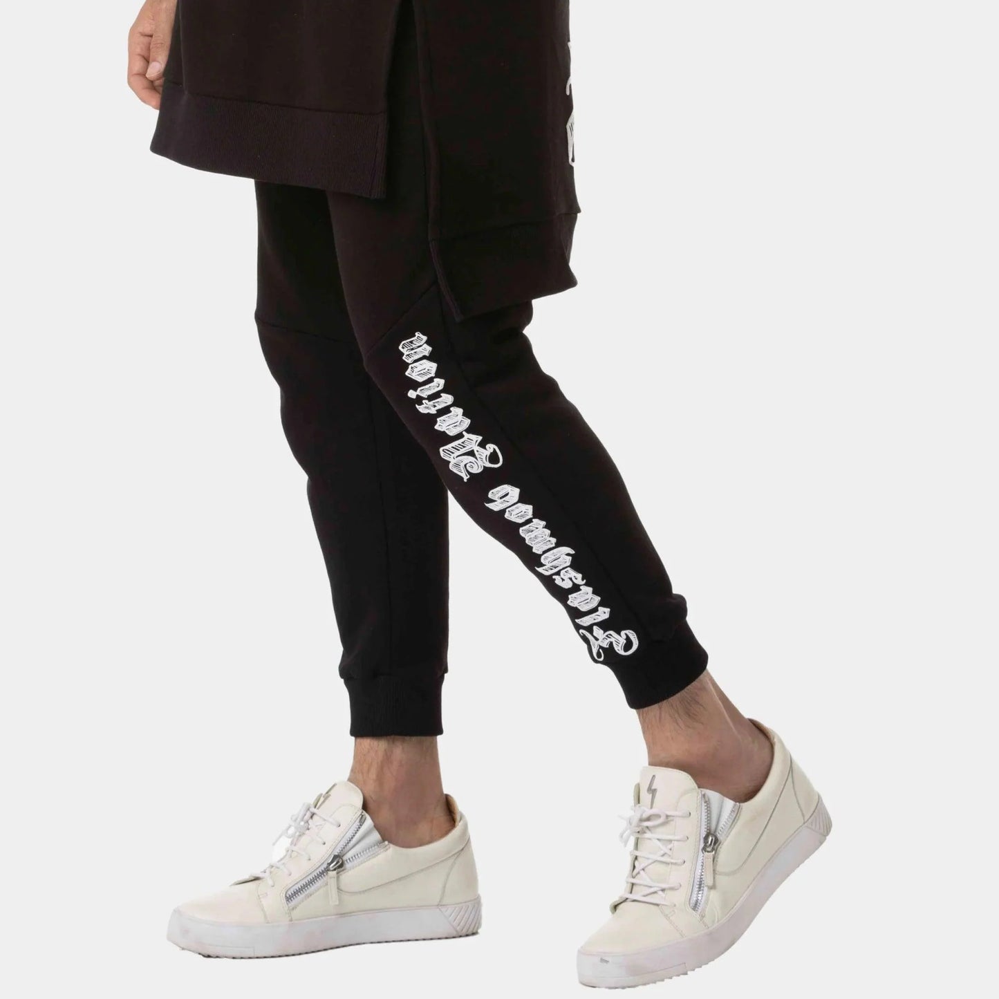 Men’s Printed Black Jogger Pants – FM Streetwear