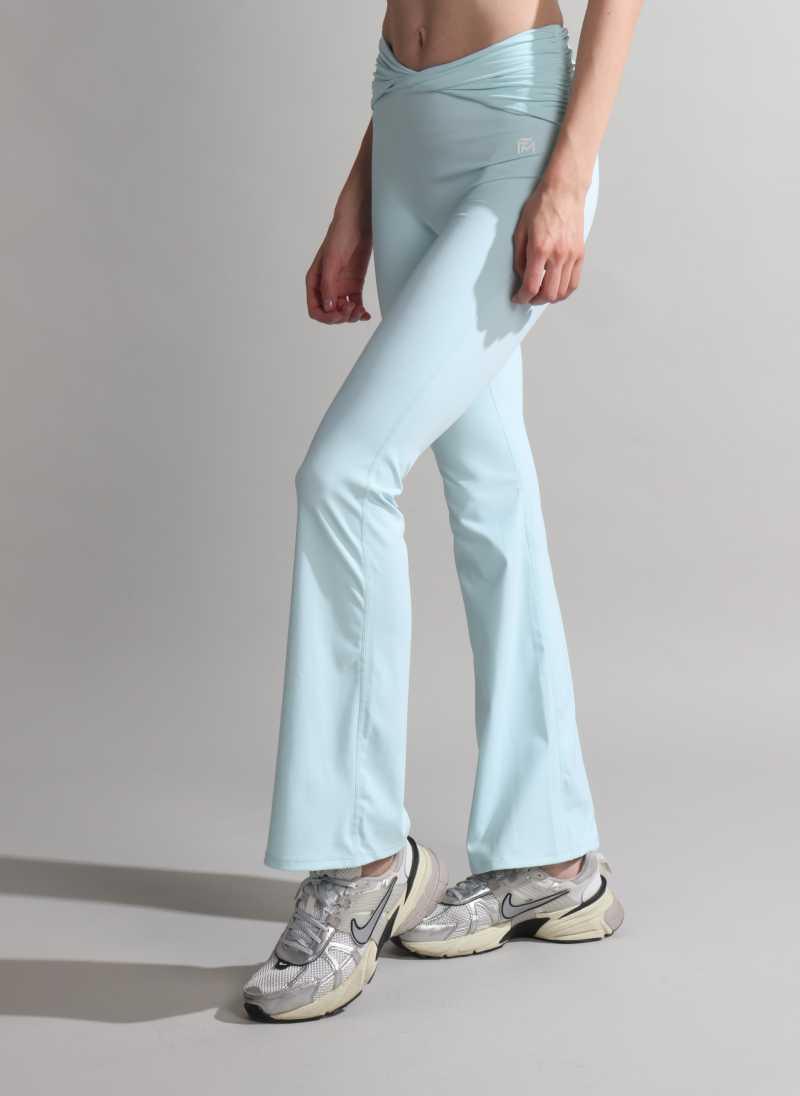 V-Shaped High Waisted Flare Yoga Pants for Women