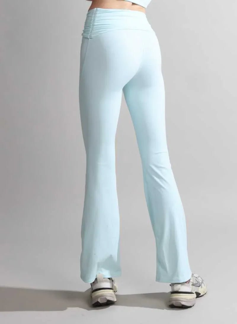 V-Shaped High Waisted Flare Yoga Pants for Women