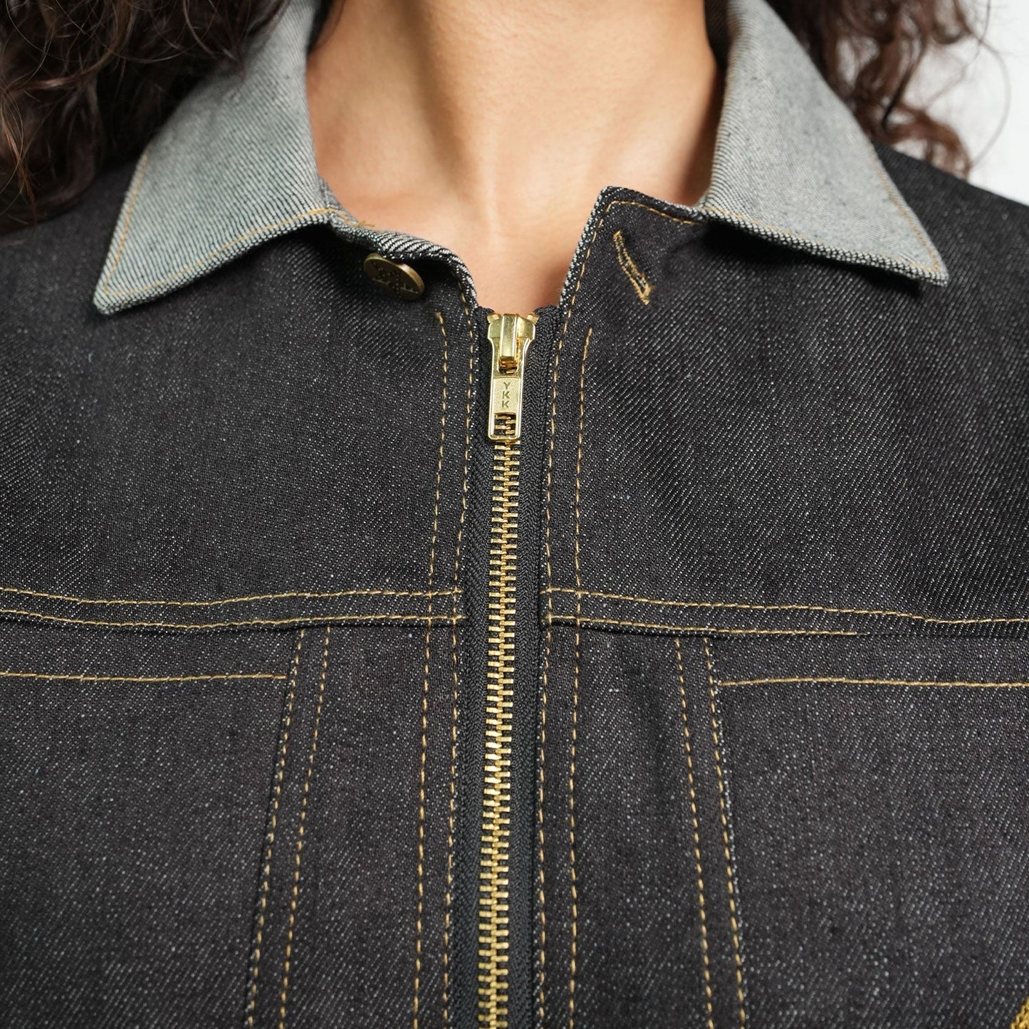 Wesley Denim Short-Sleeve Overshirt – Dark Navy