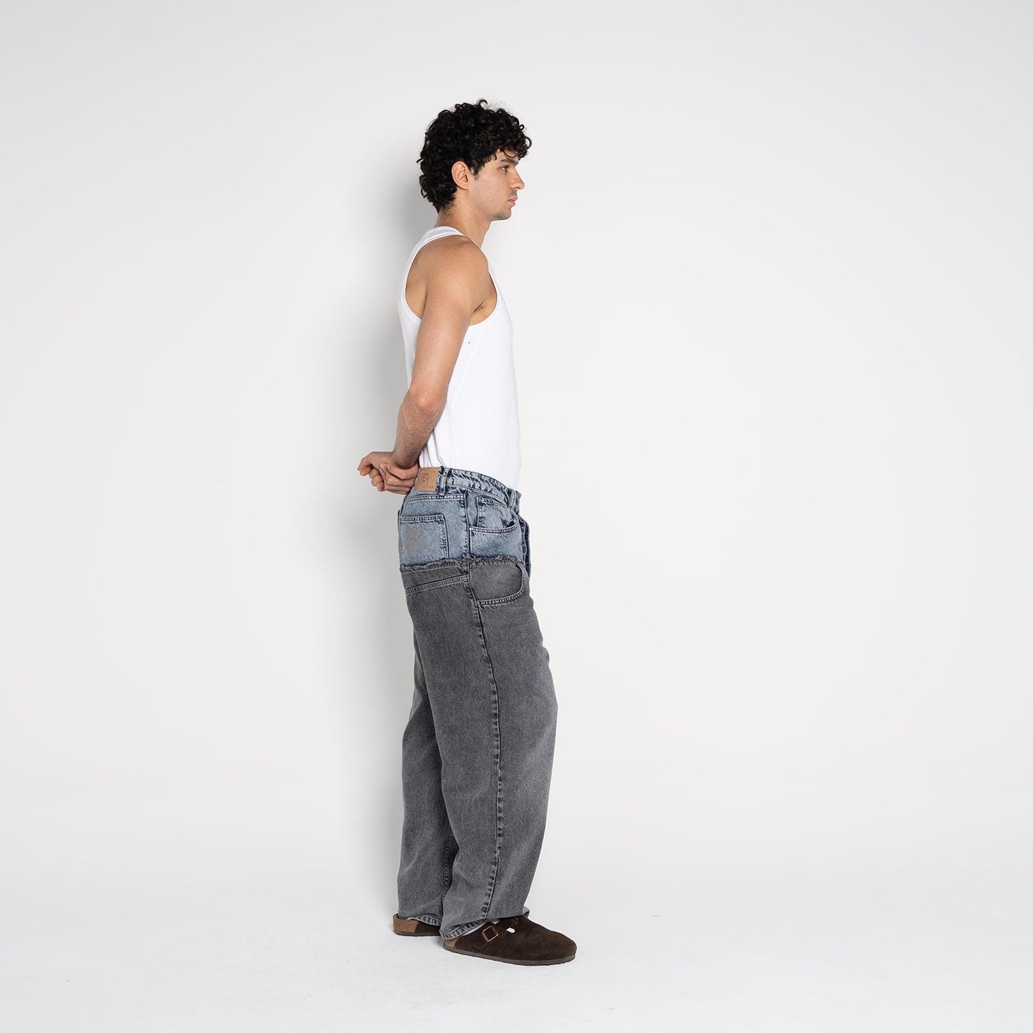 Wesley Rounded Denim Jeans – Dark Navy