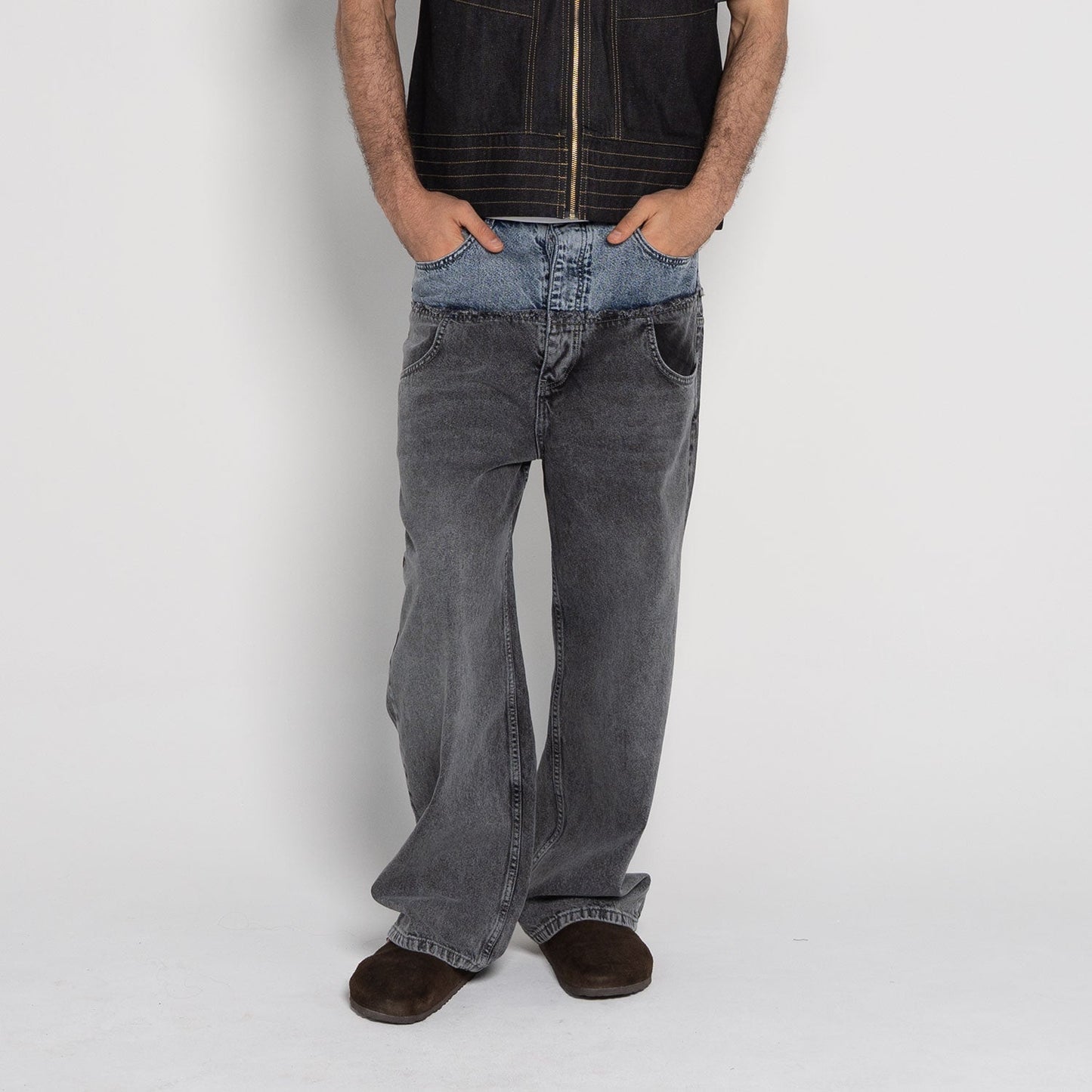 Wesley Rounded Denim Jeans – Dark Navy