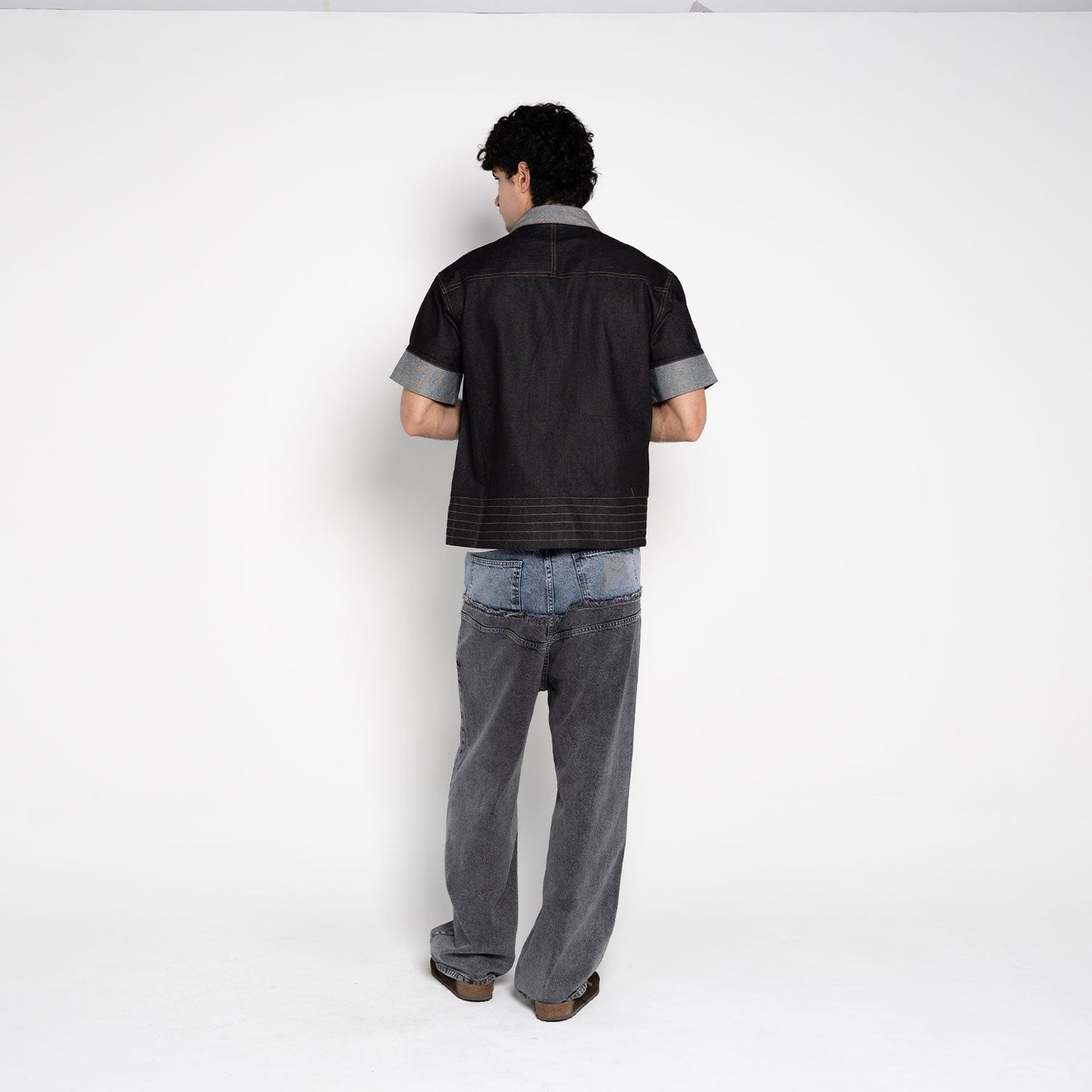 Wesley Rounded Denim Jeans – Dark Navy