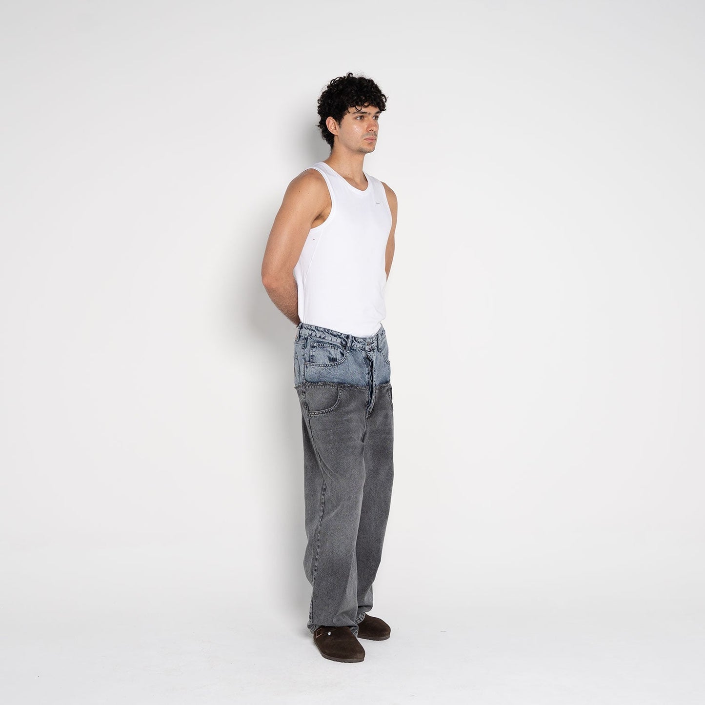Wesley Rounded Denim Jeans – Dark Navy