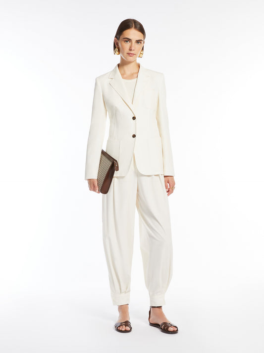 Fitted cotton blazer