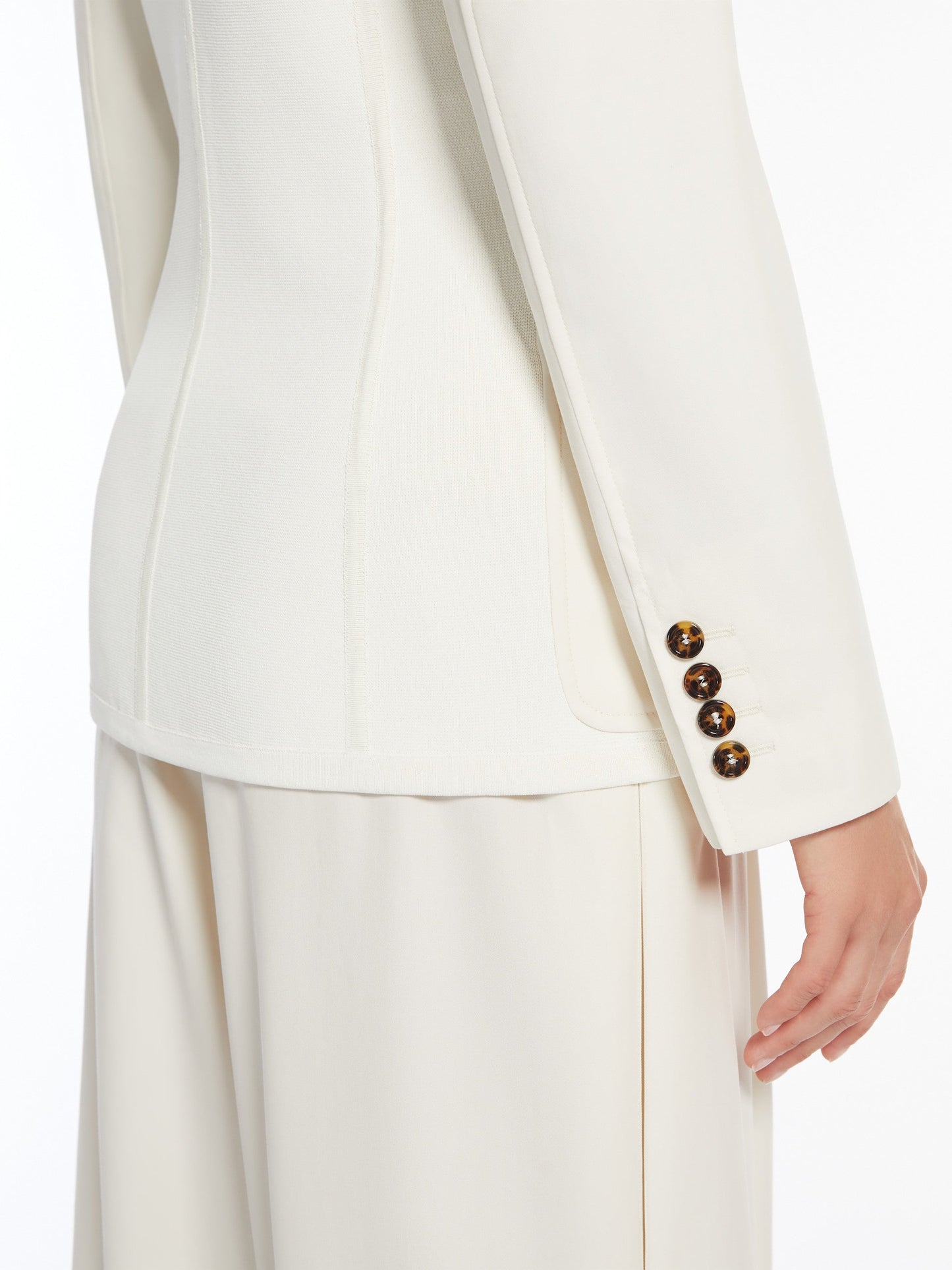 Fitted cotton blazer