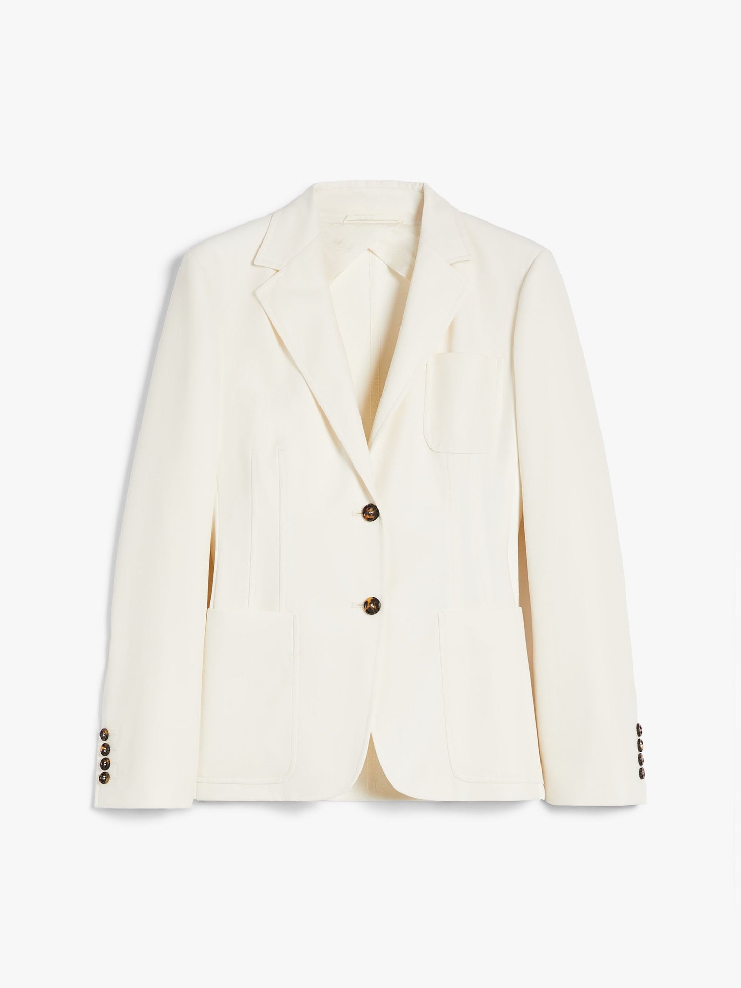 Fitted cotton blazer