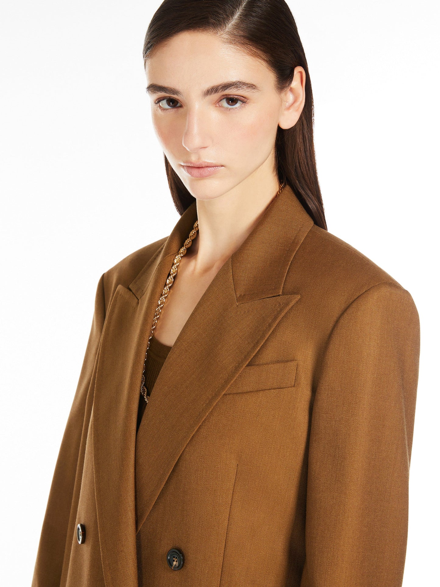 Olimpia Jacket in mohair wool and silk canvas