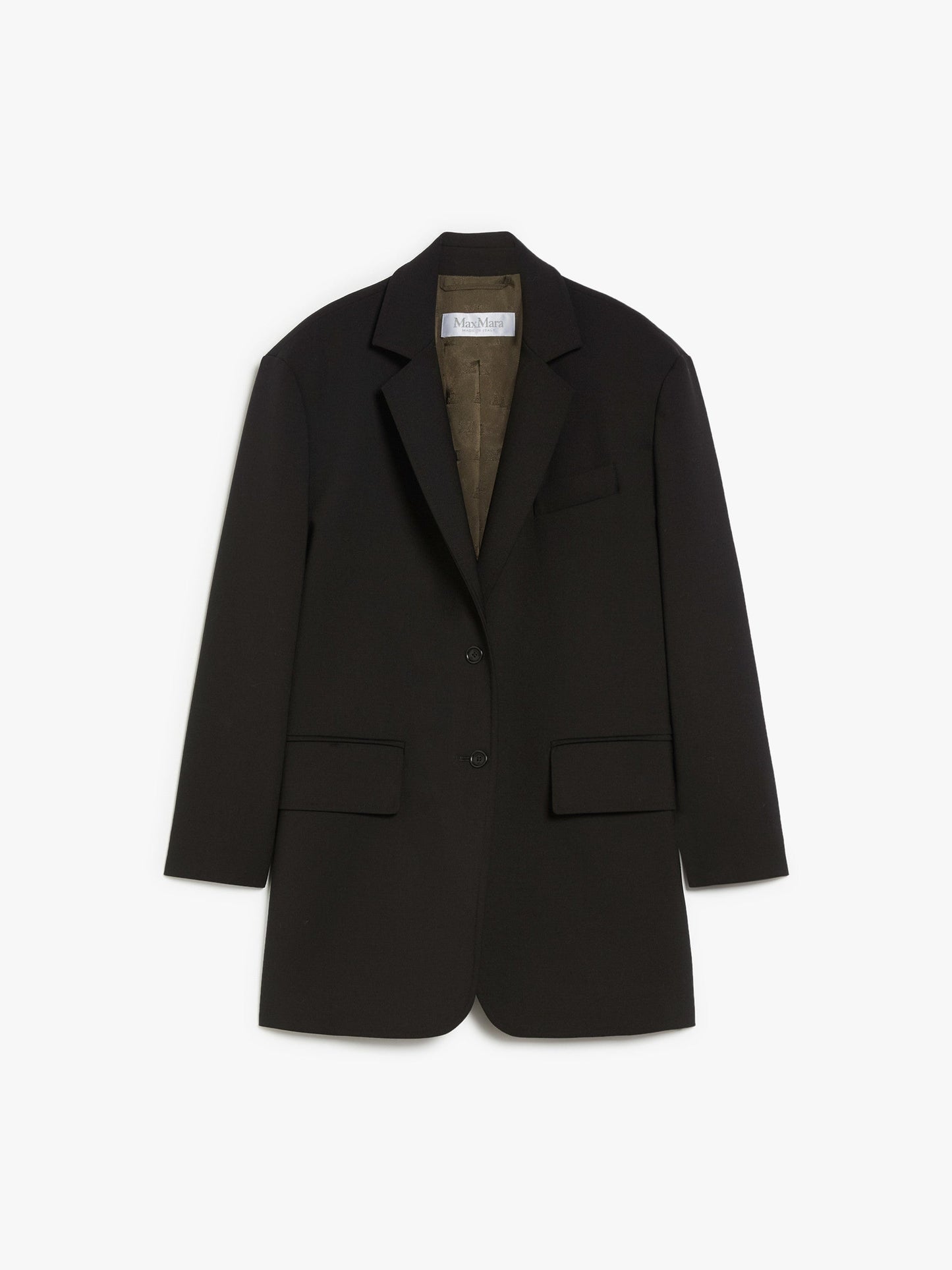 Oversized wool crêpe blazer