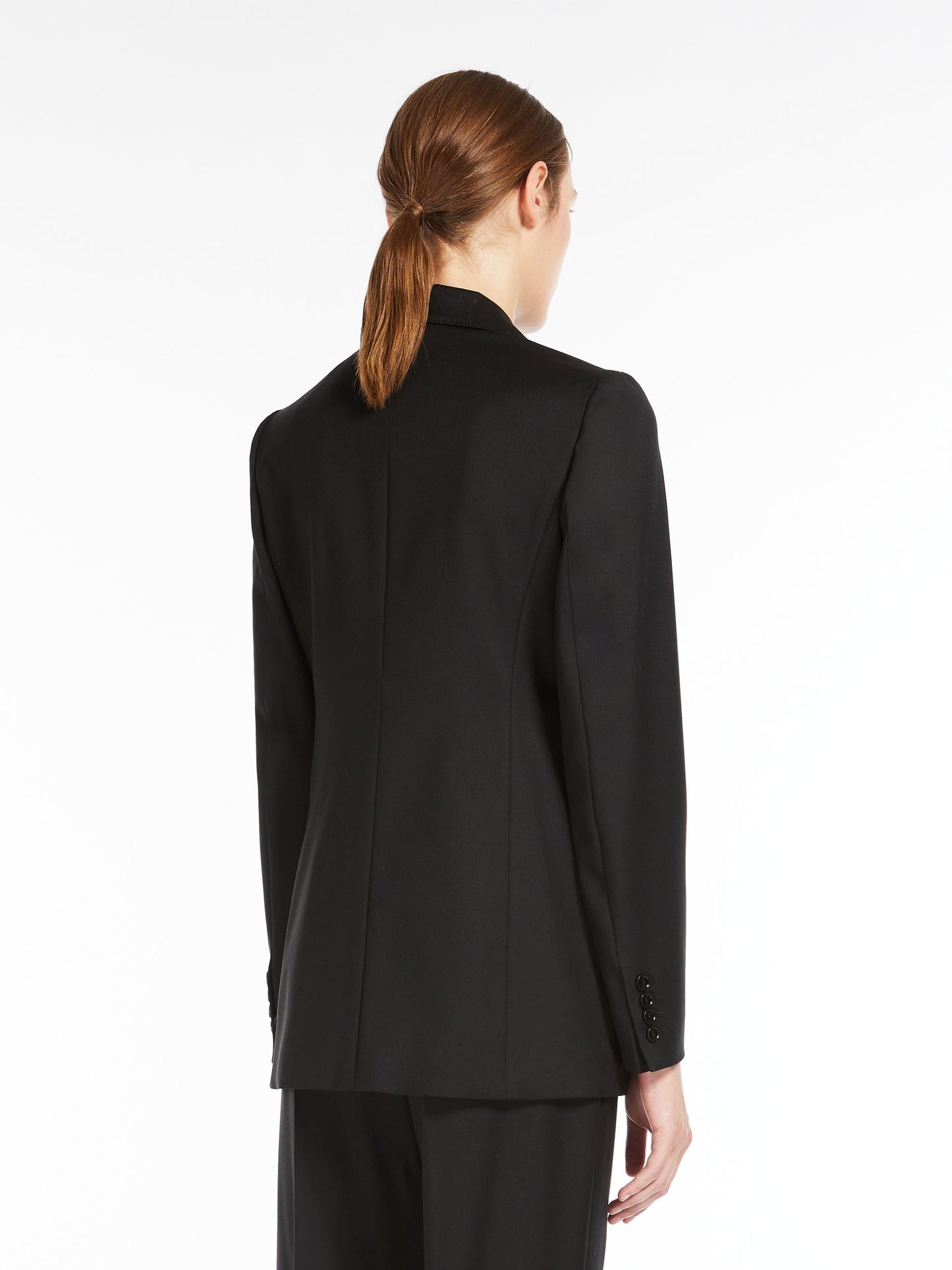 Double-breasted wool blazer